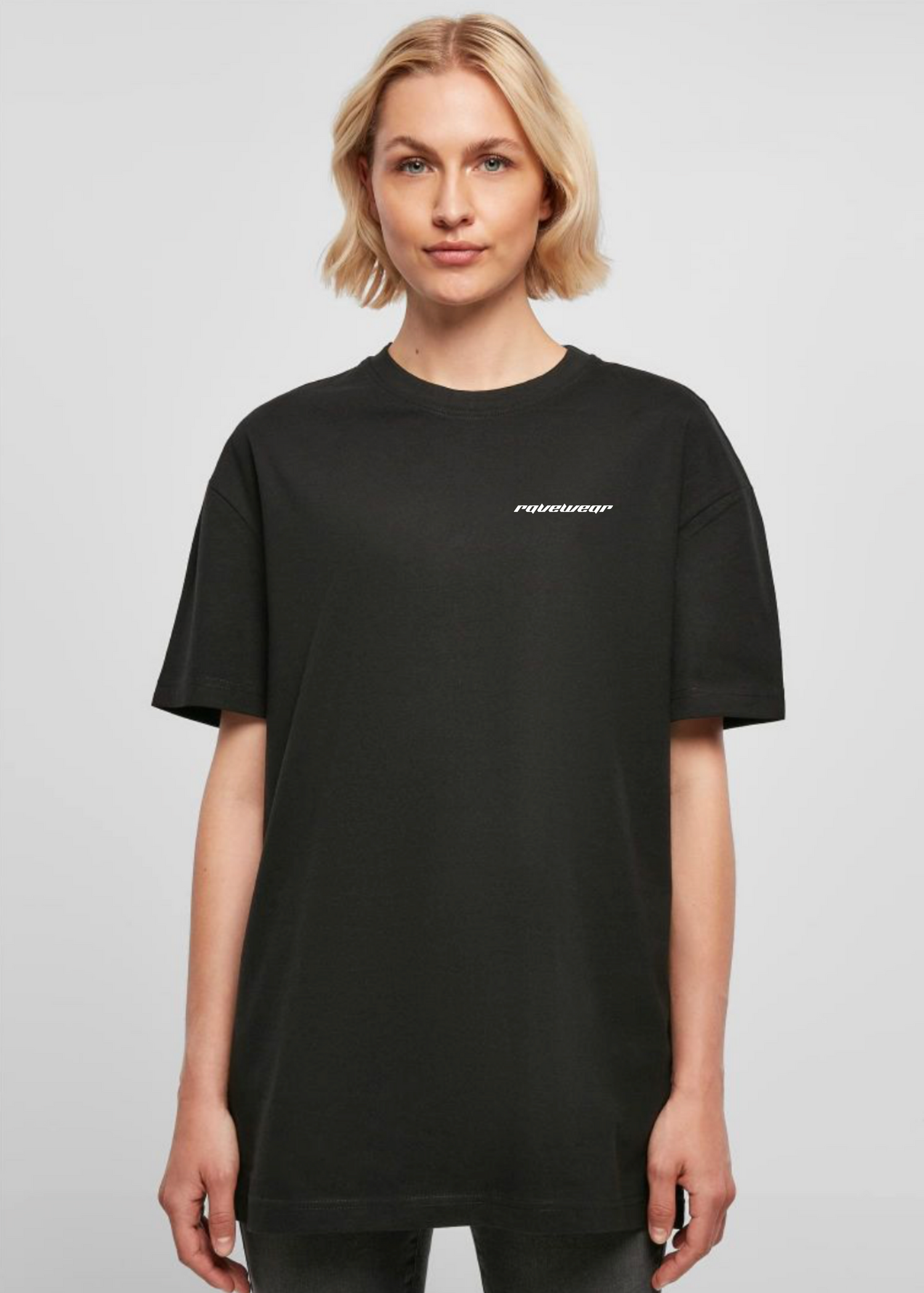 Technoeye Backprint - Damen Oversized Shirt