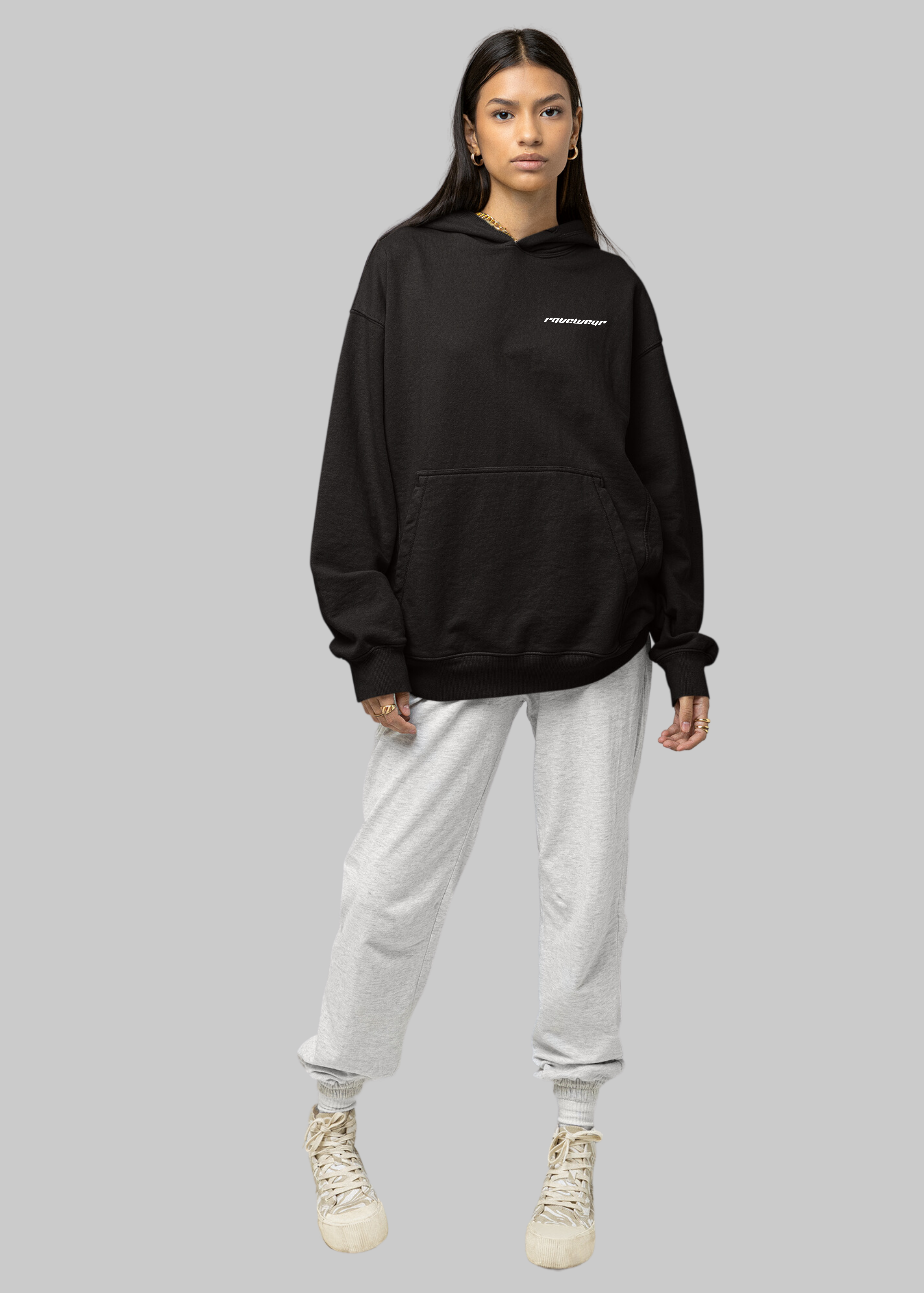 Techno Cobra Backprint - Damen Oversized Hoodie