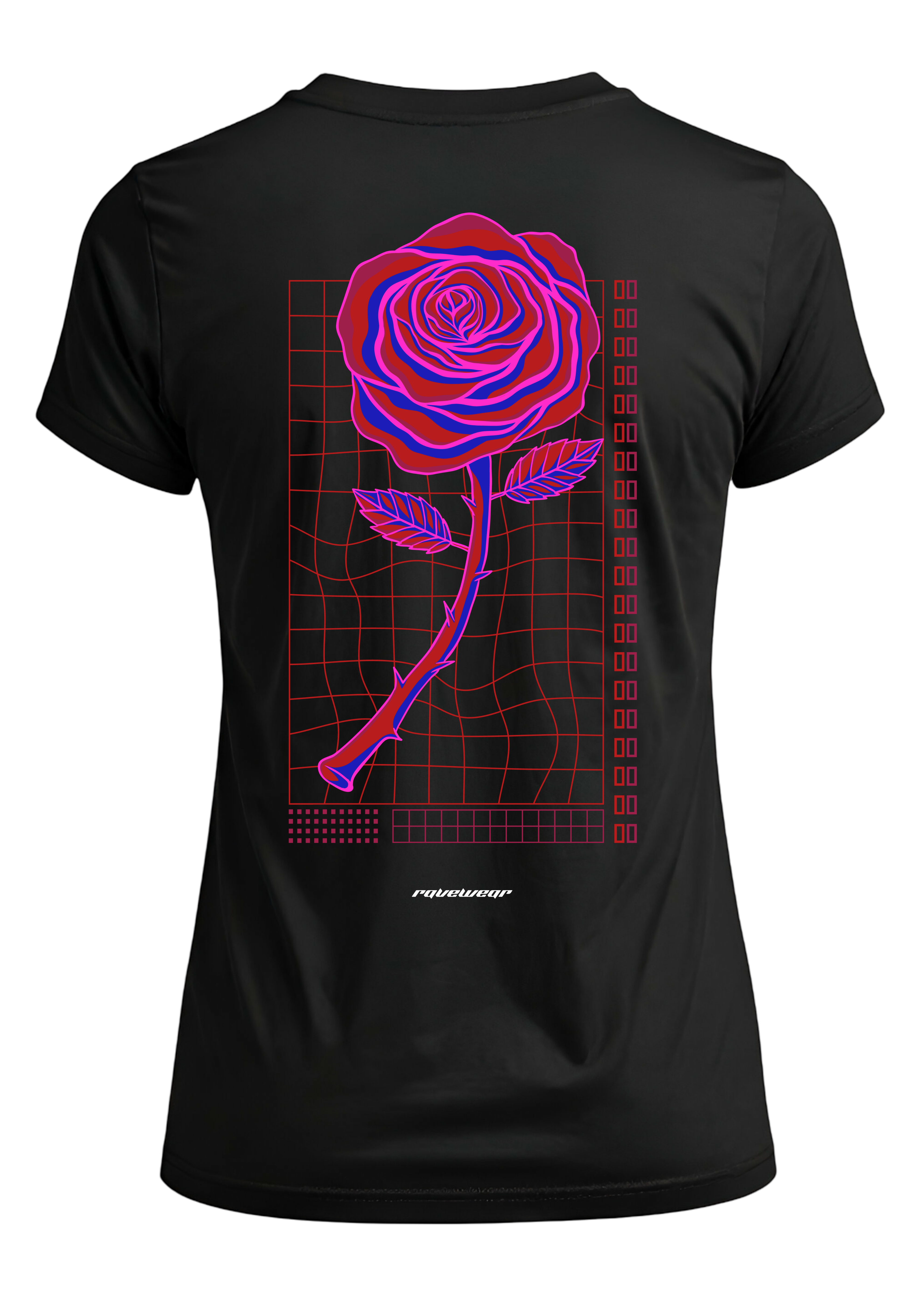 Neon Retro Rose - Damen Premium T-Shirt