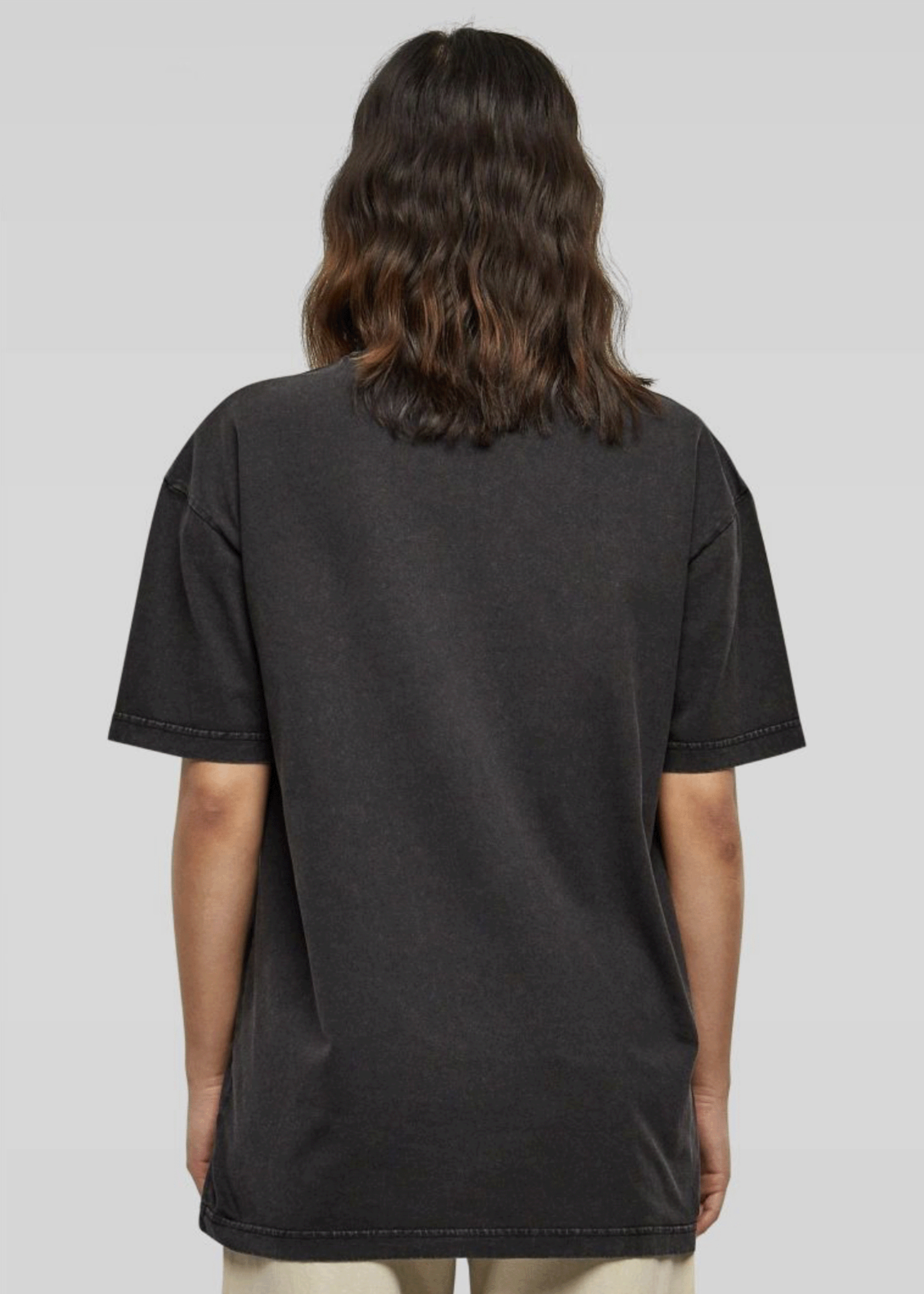 Gespür für Schnee Frontprint - Damen Acid Oversized Shirt