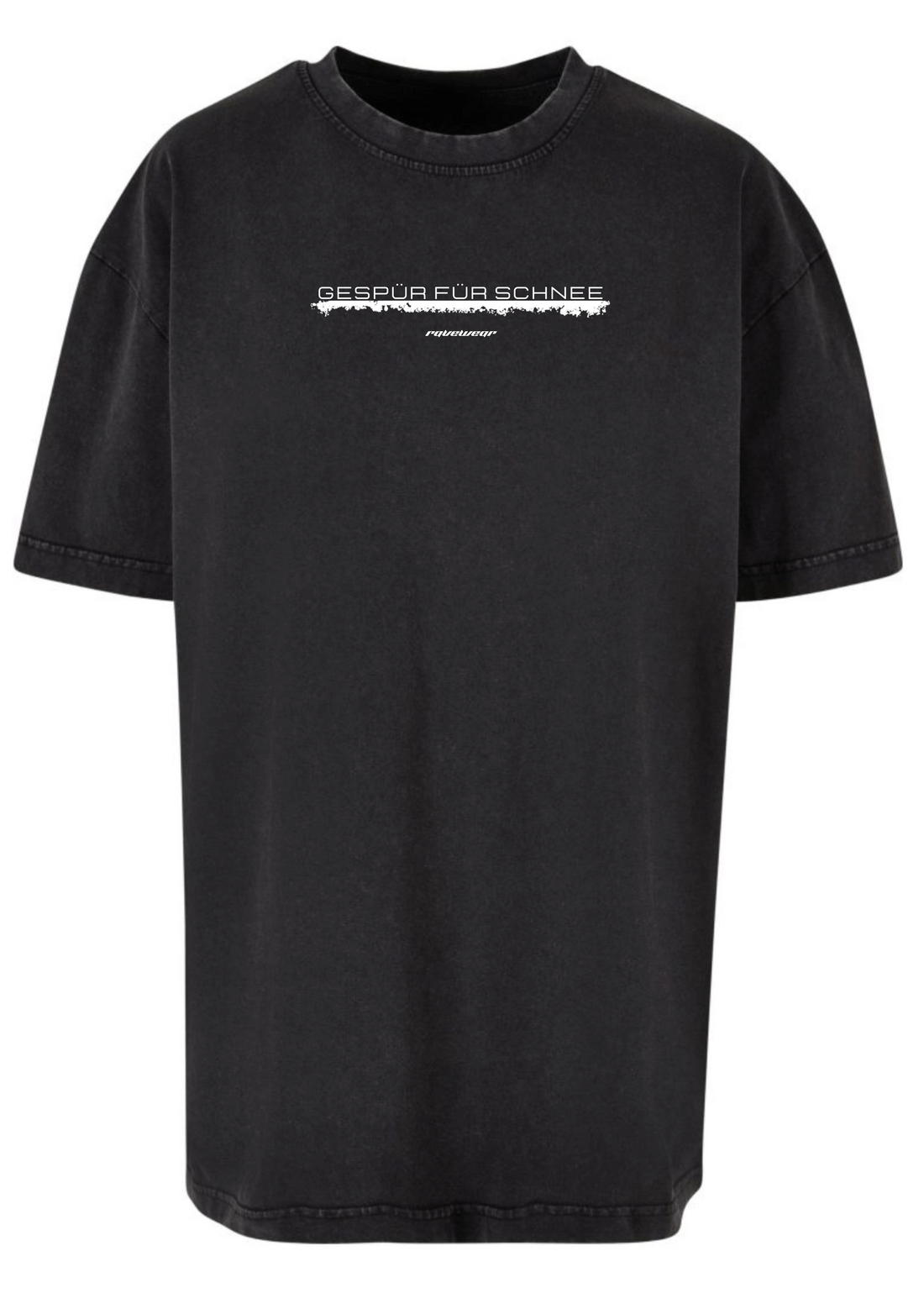 Gespür für Schnee Frontprint - Damen Acid Oversized Shirt