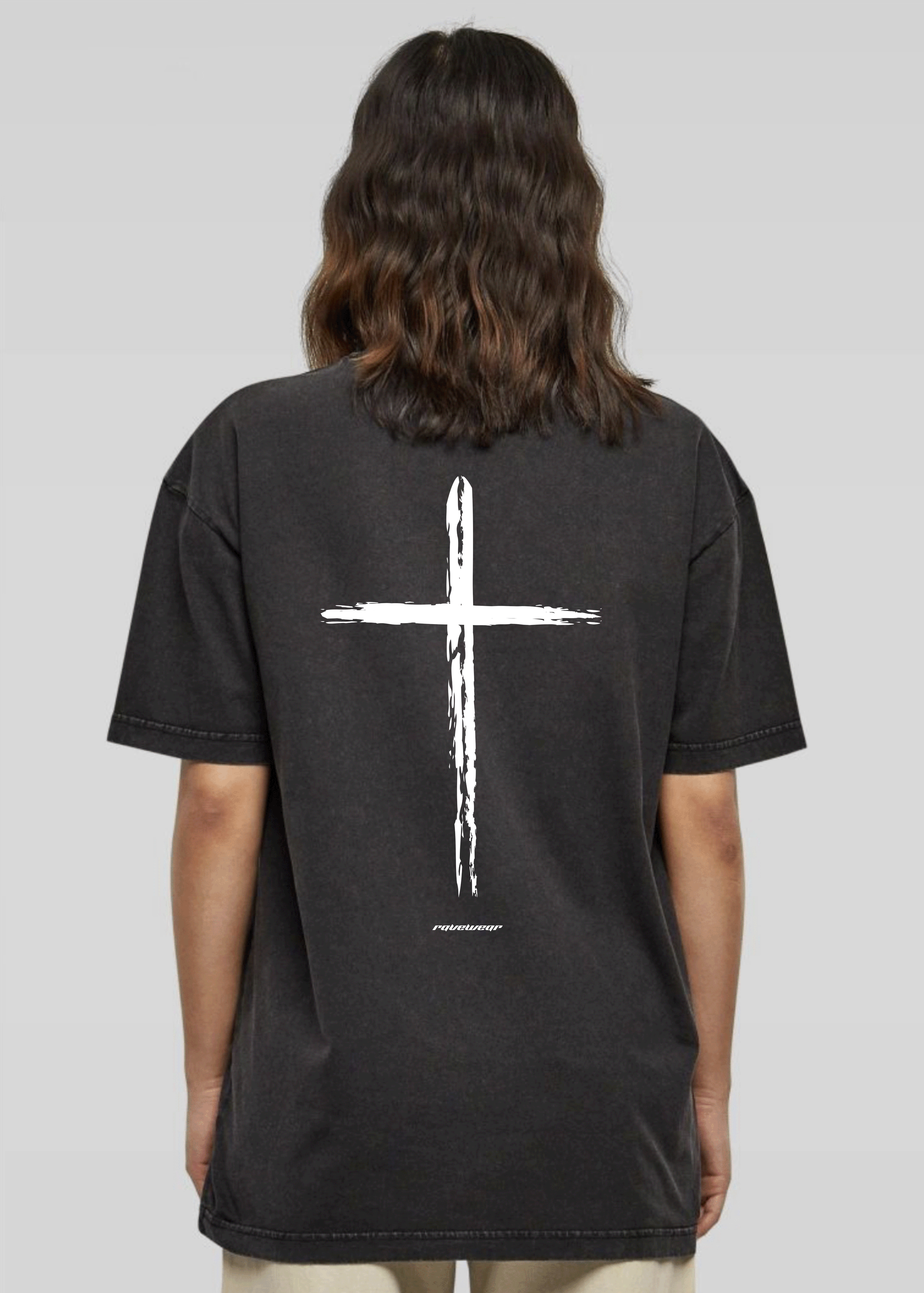 Holy Rave Backprint - Damen Acid Oversized Shirt