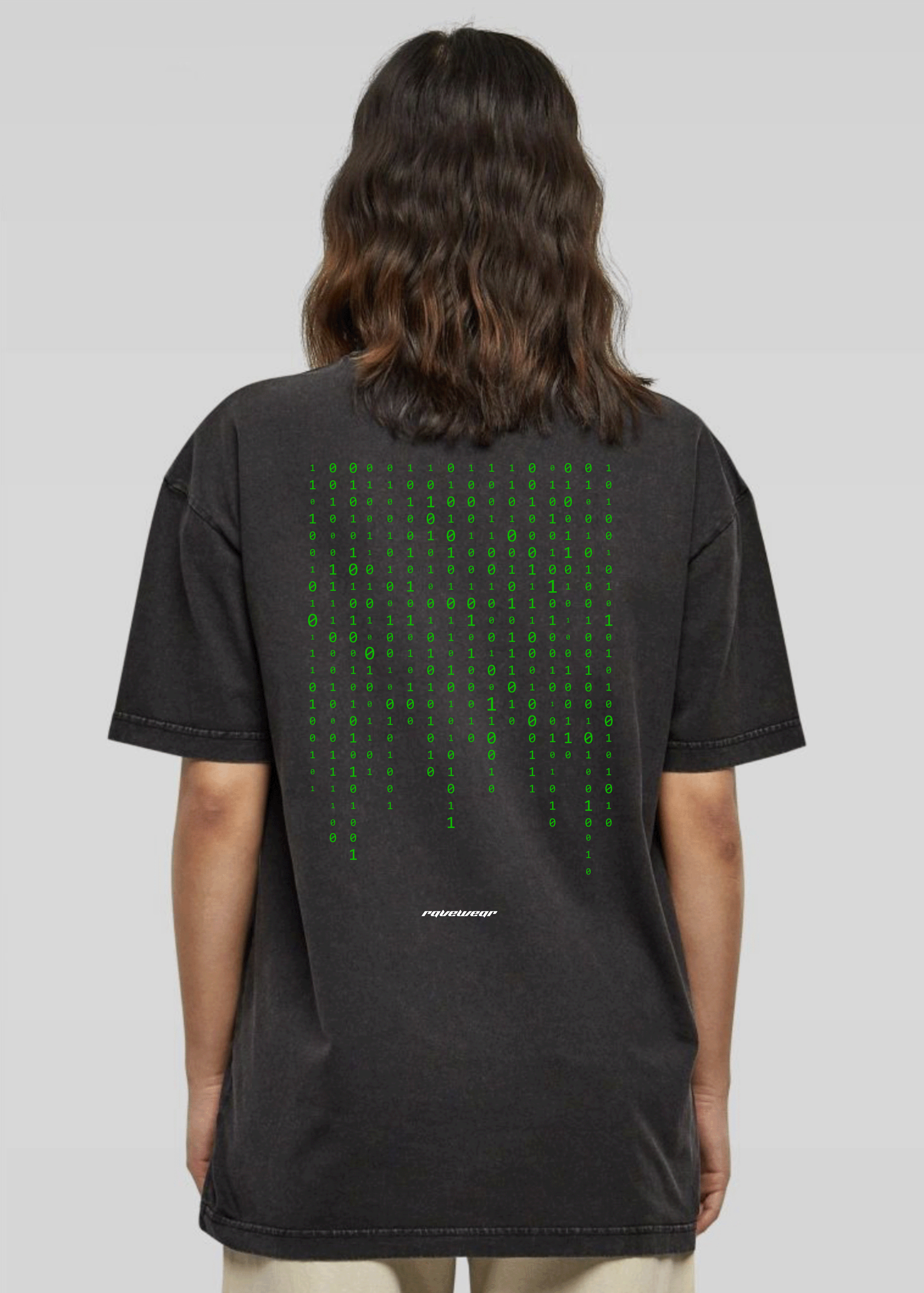 Matrix Backprint - Damen Acid Oversized Shirt