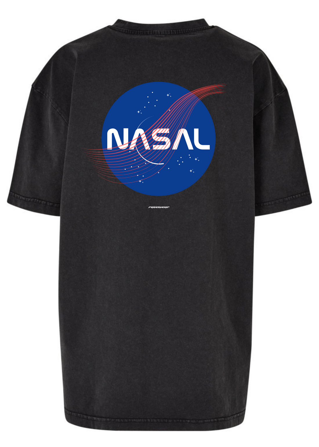 Nasal Backprint - Damen Acid Oversized Shirt