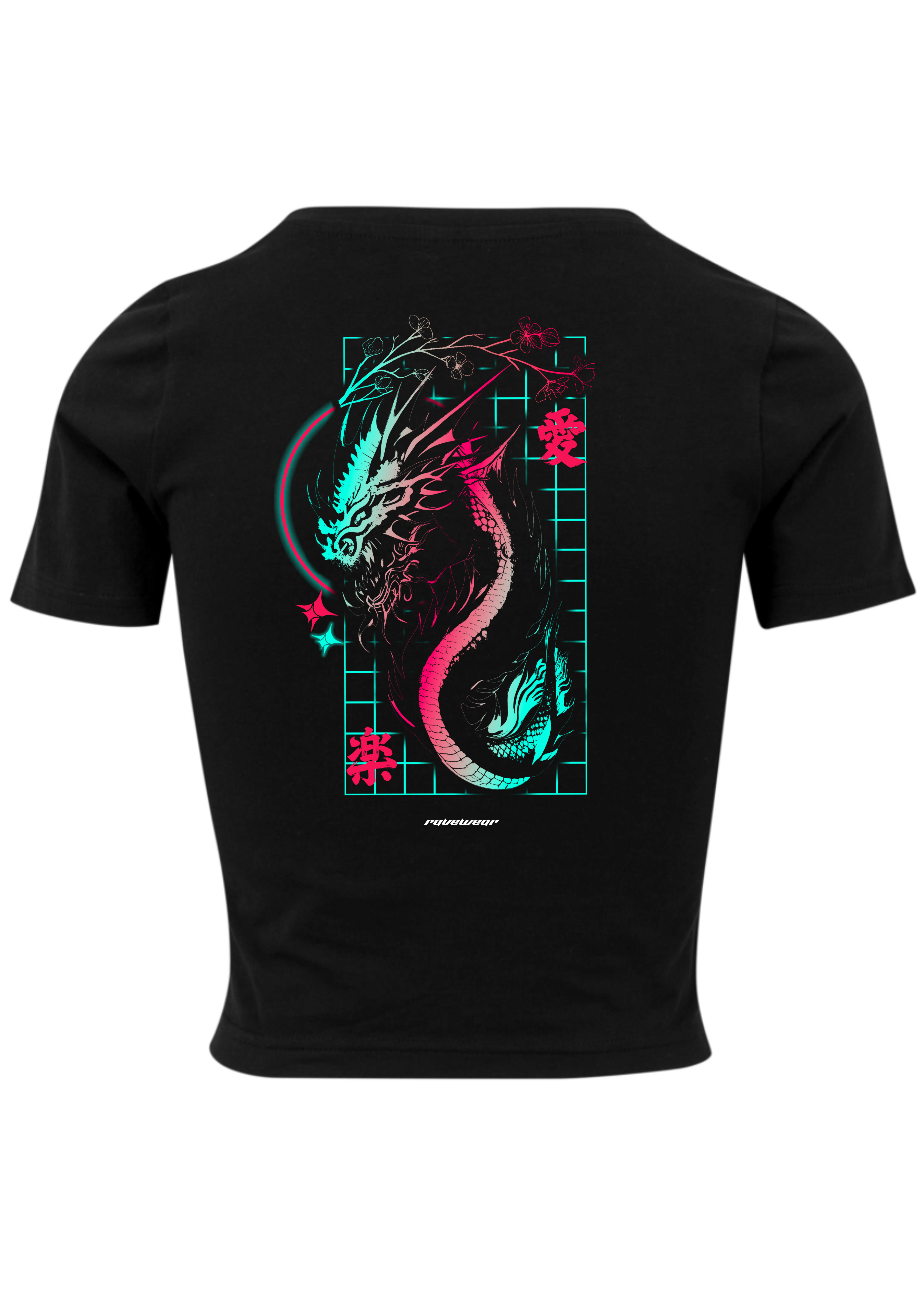 Techno Dragon Backprint - Damen Crop Top