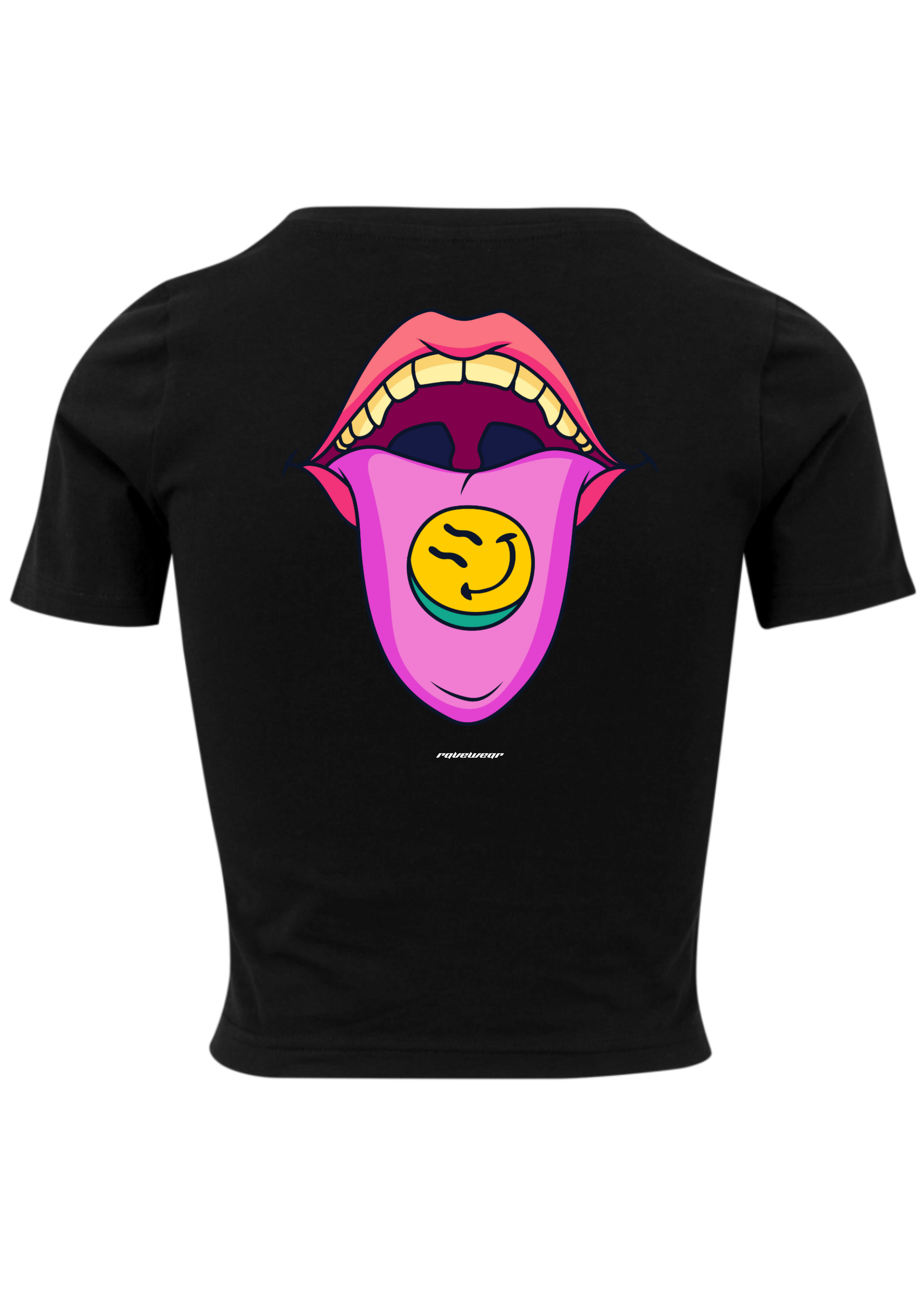 Happy Pills Backprint - Damen Crop Top