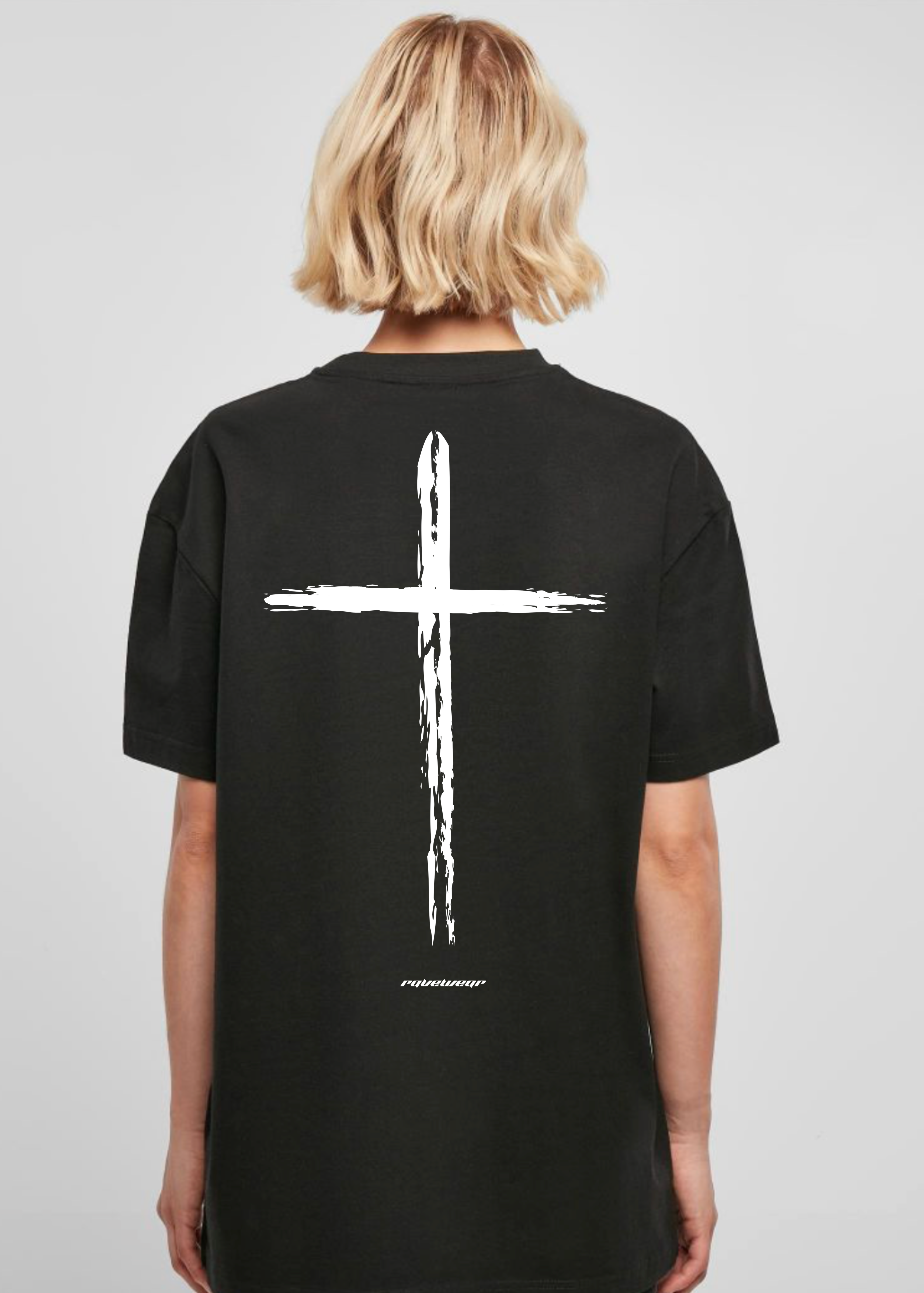 Holy Rave Backprint - Damen Oversized Shirt