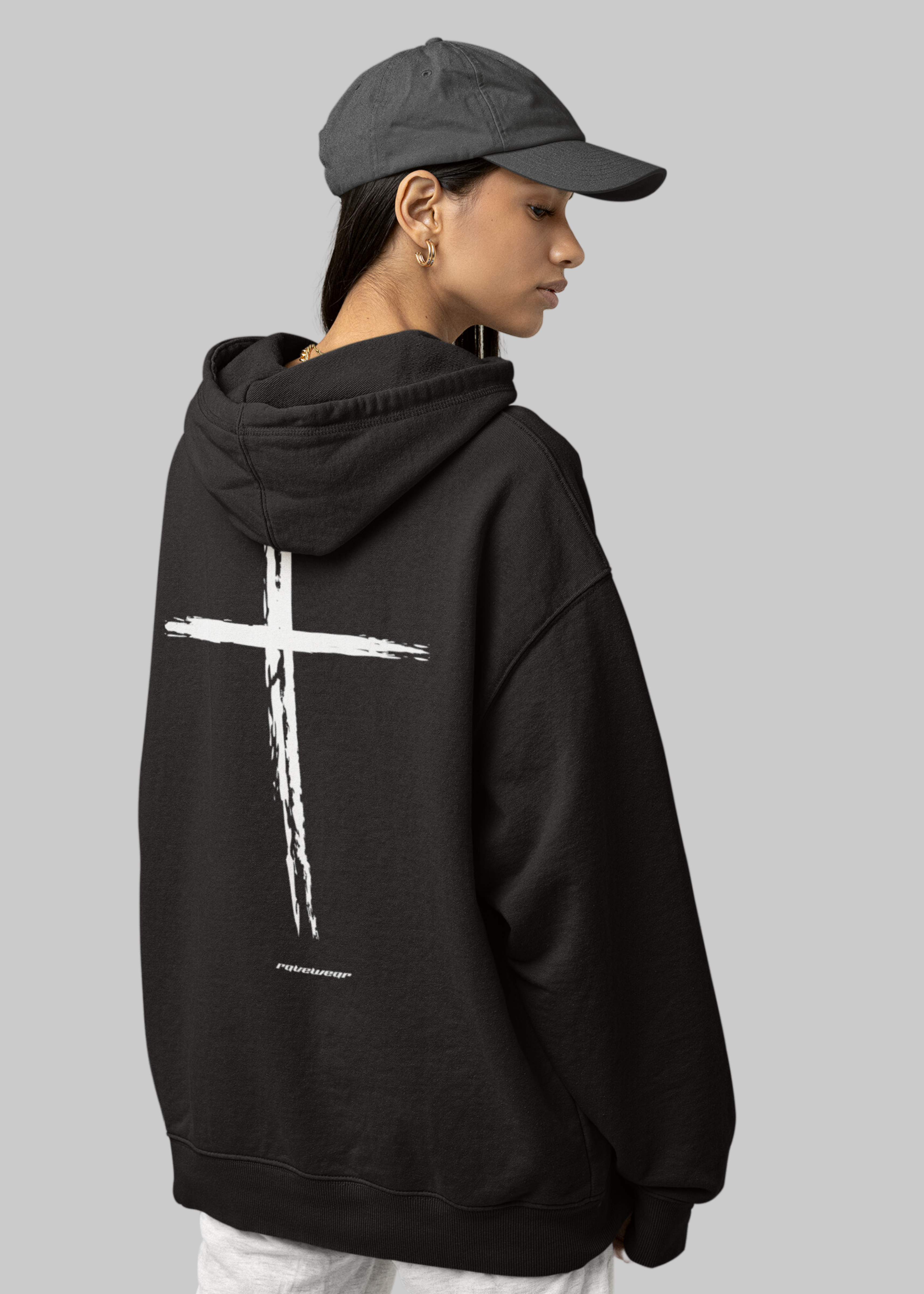 Holy Rave Backprint - Damen Oversized Hoodie