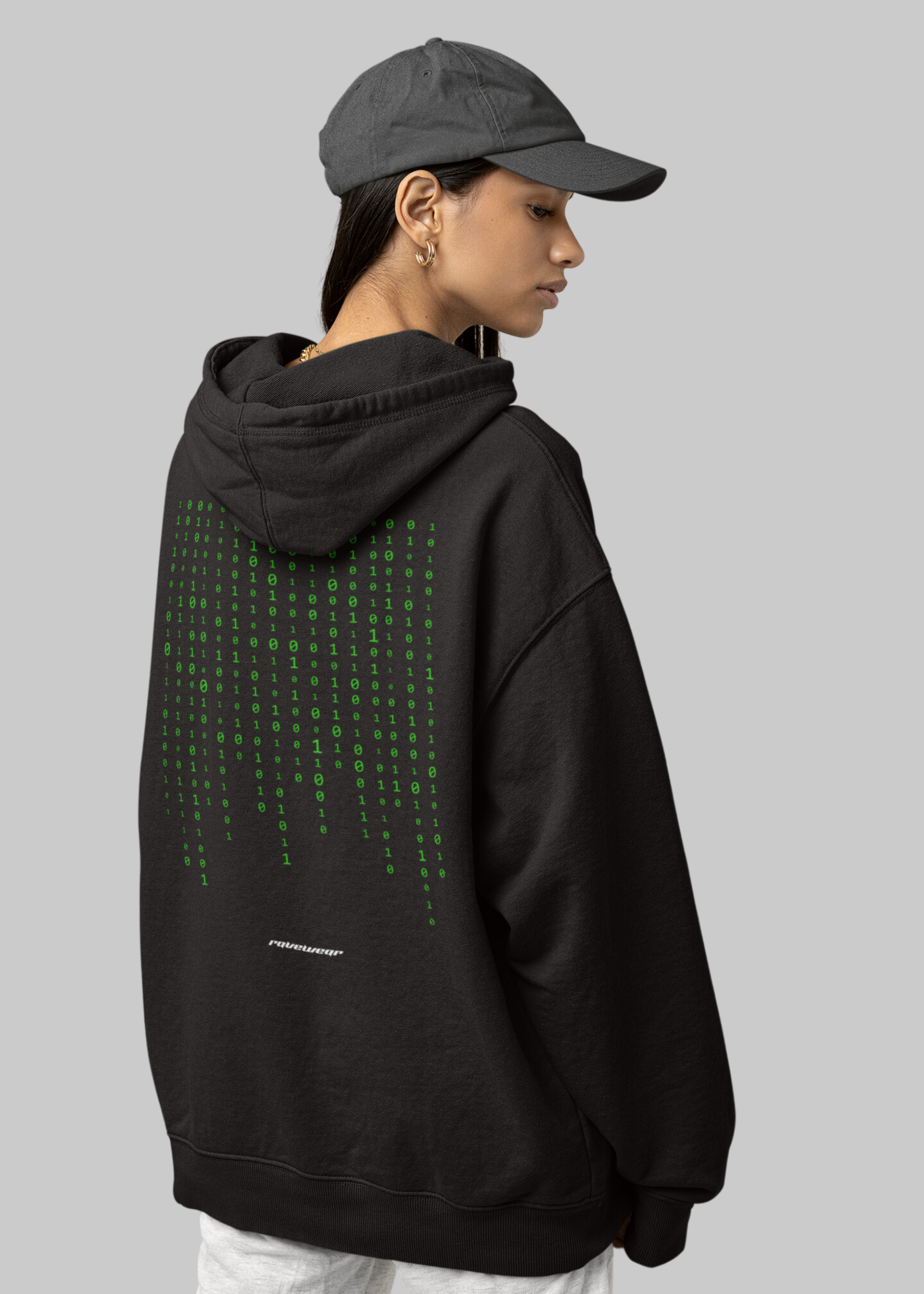 Matrix Backprint - Damen Oversized Hoodie