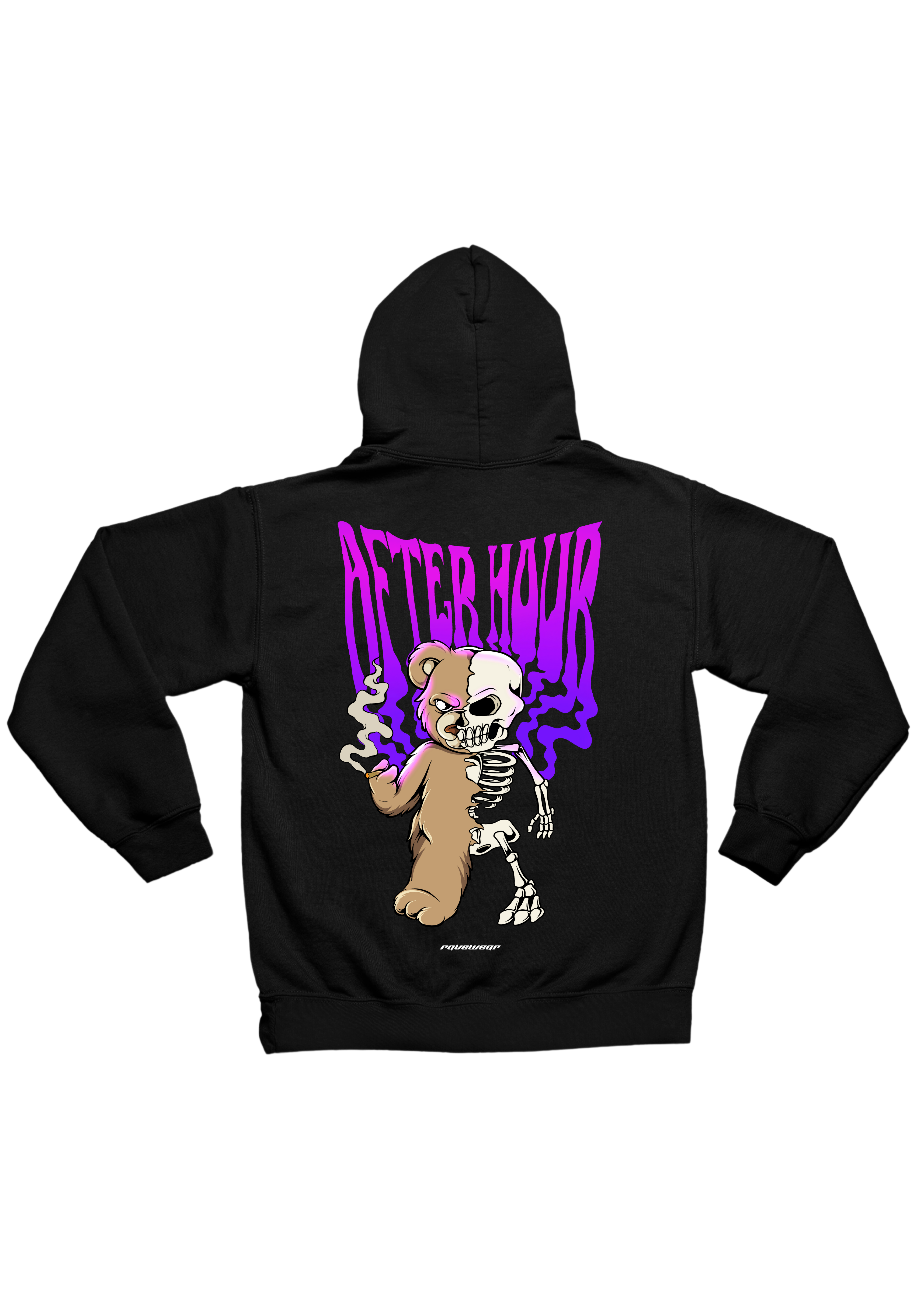 Afterhour Teddy Backprint - Damen Oversized Hoodie