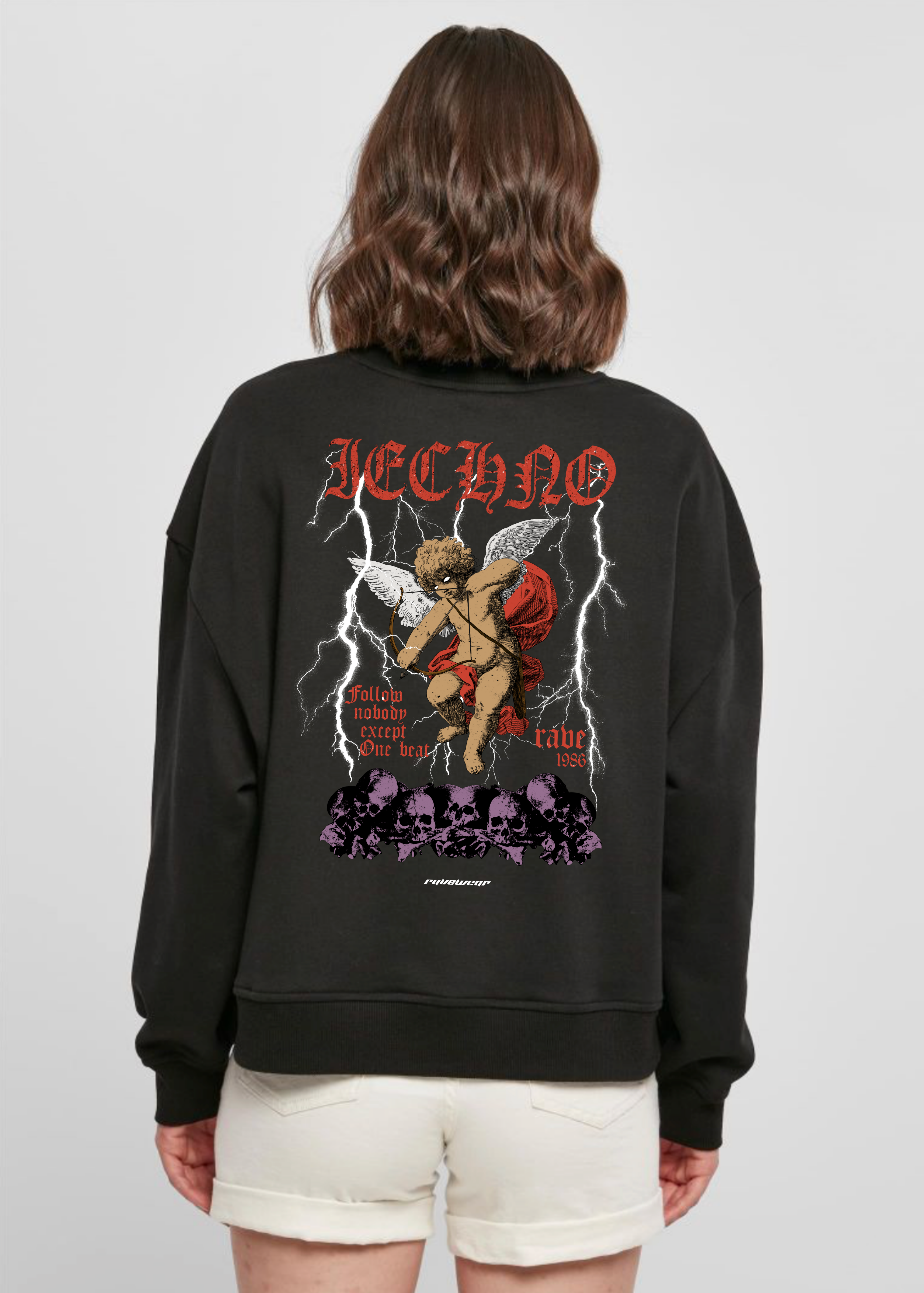 Techno Amor - Damen Oversized Sweatshirt