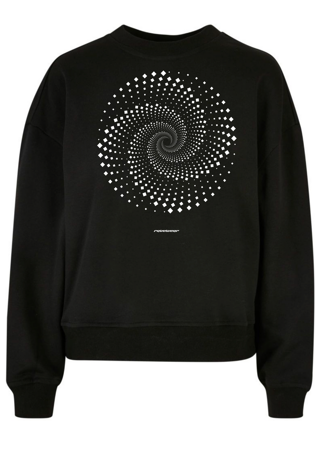 Trippy Cycle Backprint - Damen Oversized Sweatshirt