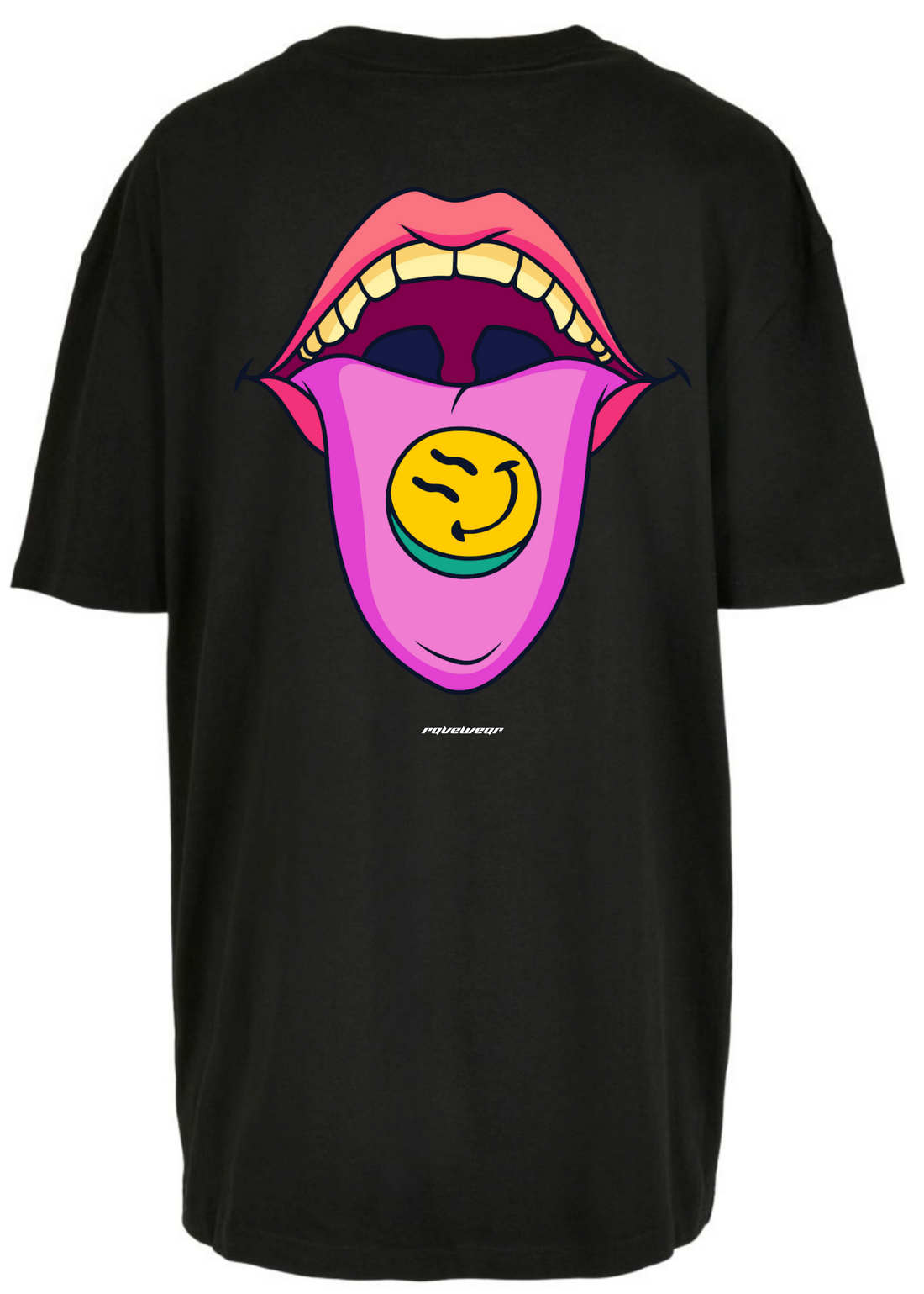 Happy Pills Backprint - Damen Oversized Shirt