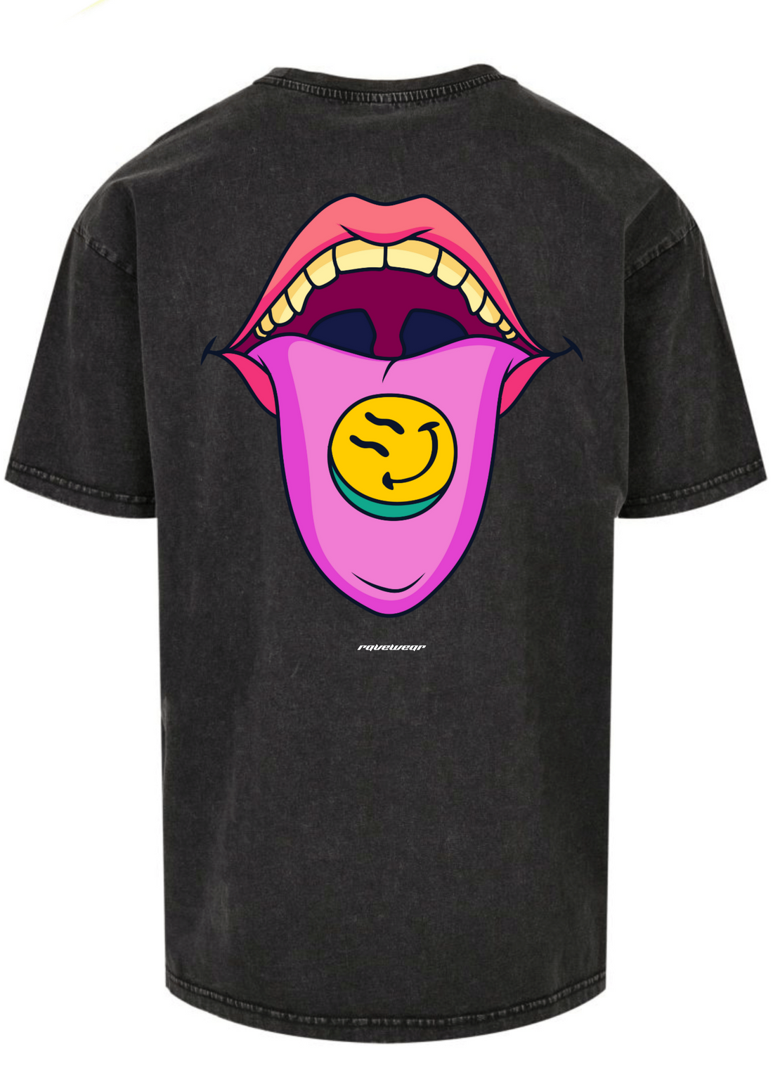 Happy Pills Backprint - Herren Acid Oversized Shirt