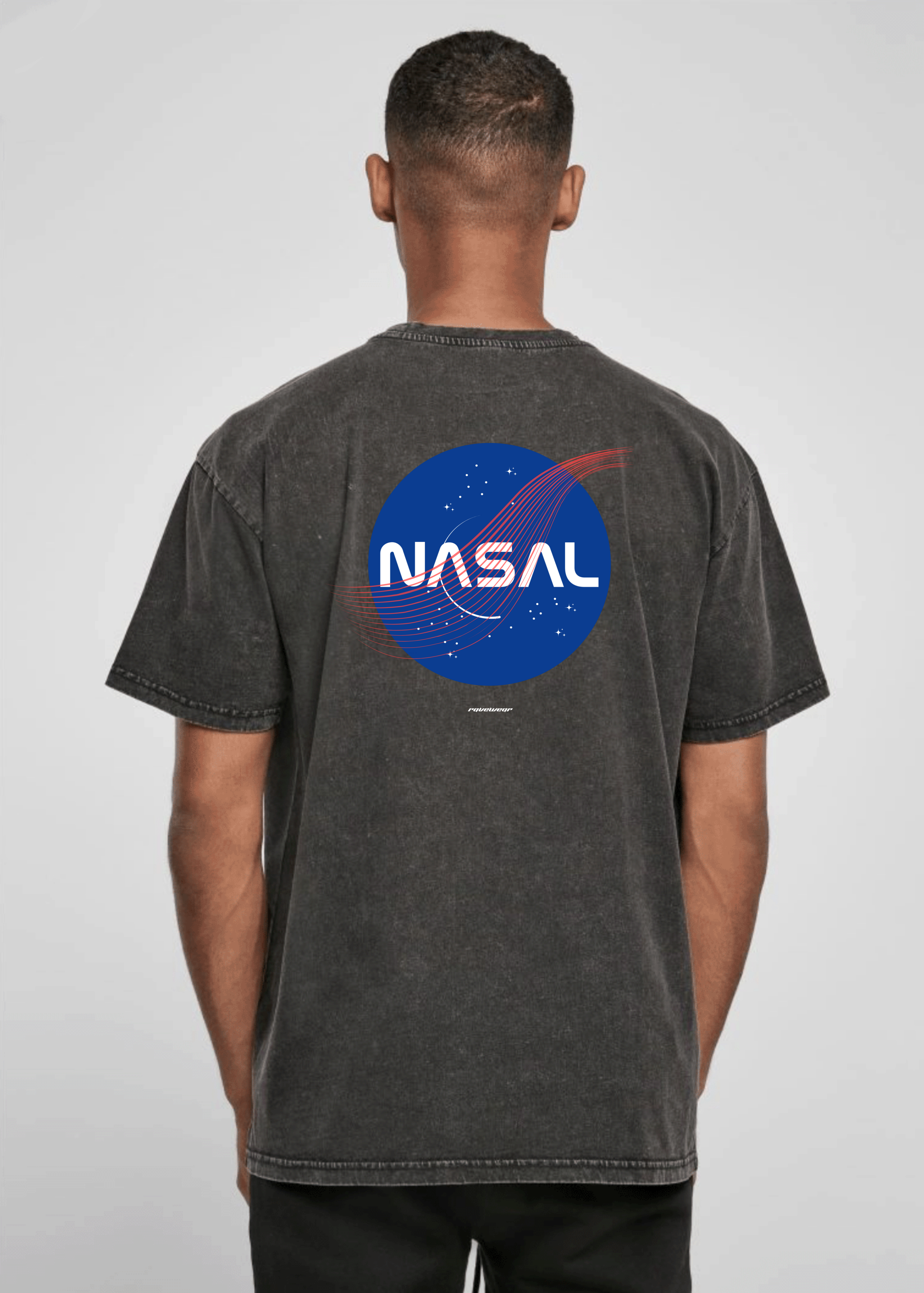 Nasal Backprint - Herren Acid Oversized Shirt