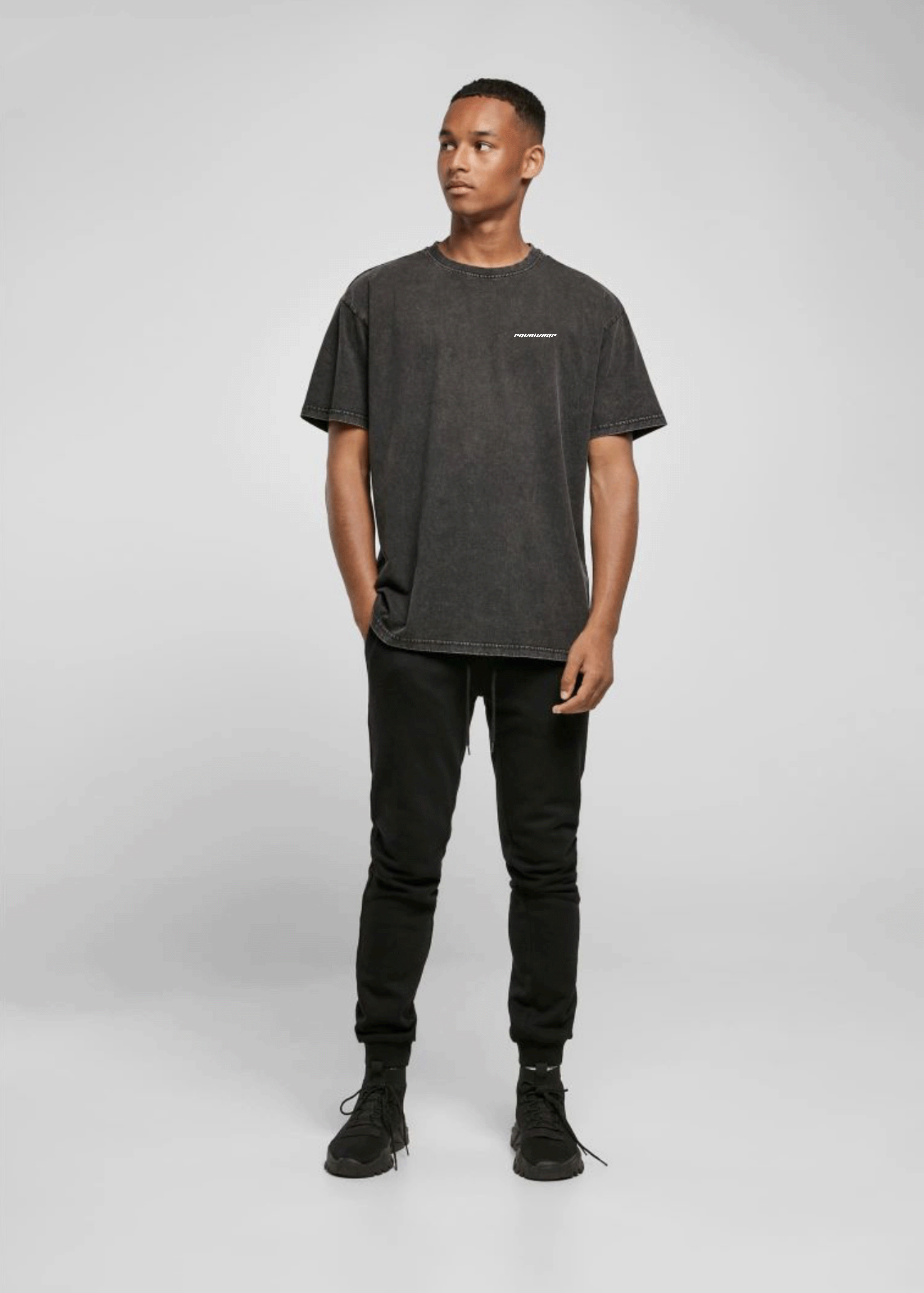 Happy Pills Backprint - Herren Acid Oversized Shirt
