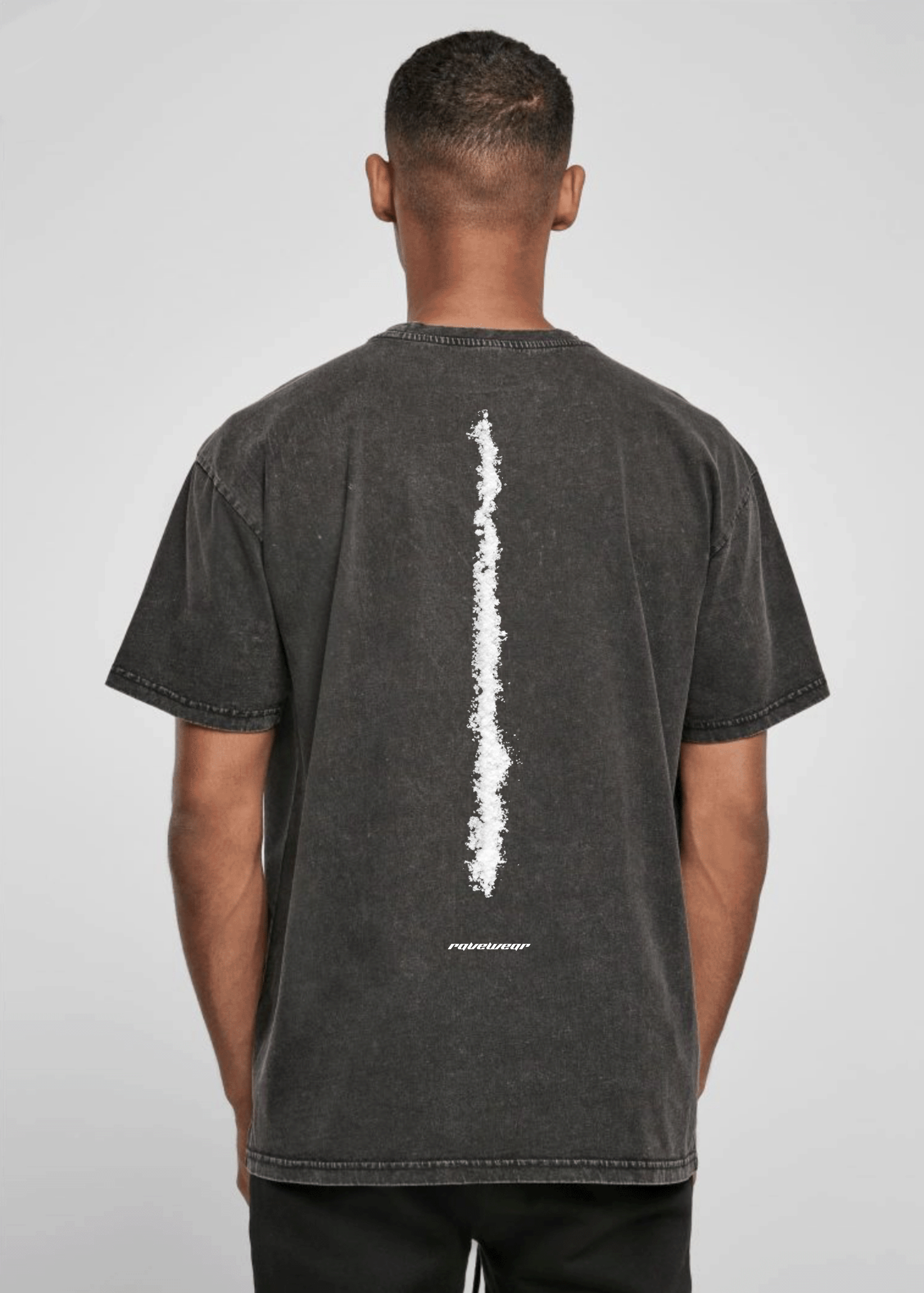 Snow white Backprint - Herren Acid Oversized Shirt