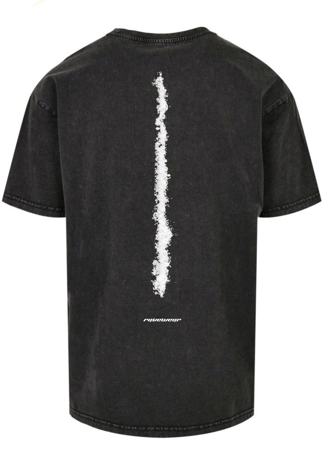 Snow white Backprint - Herren Acid Oversized Shirt