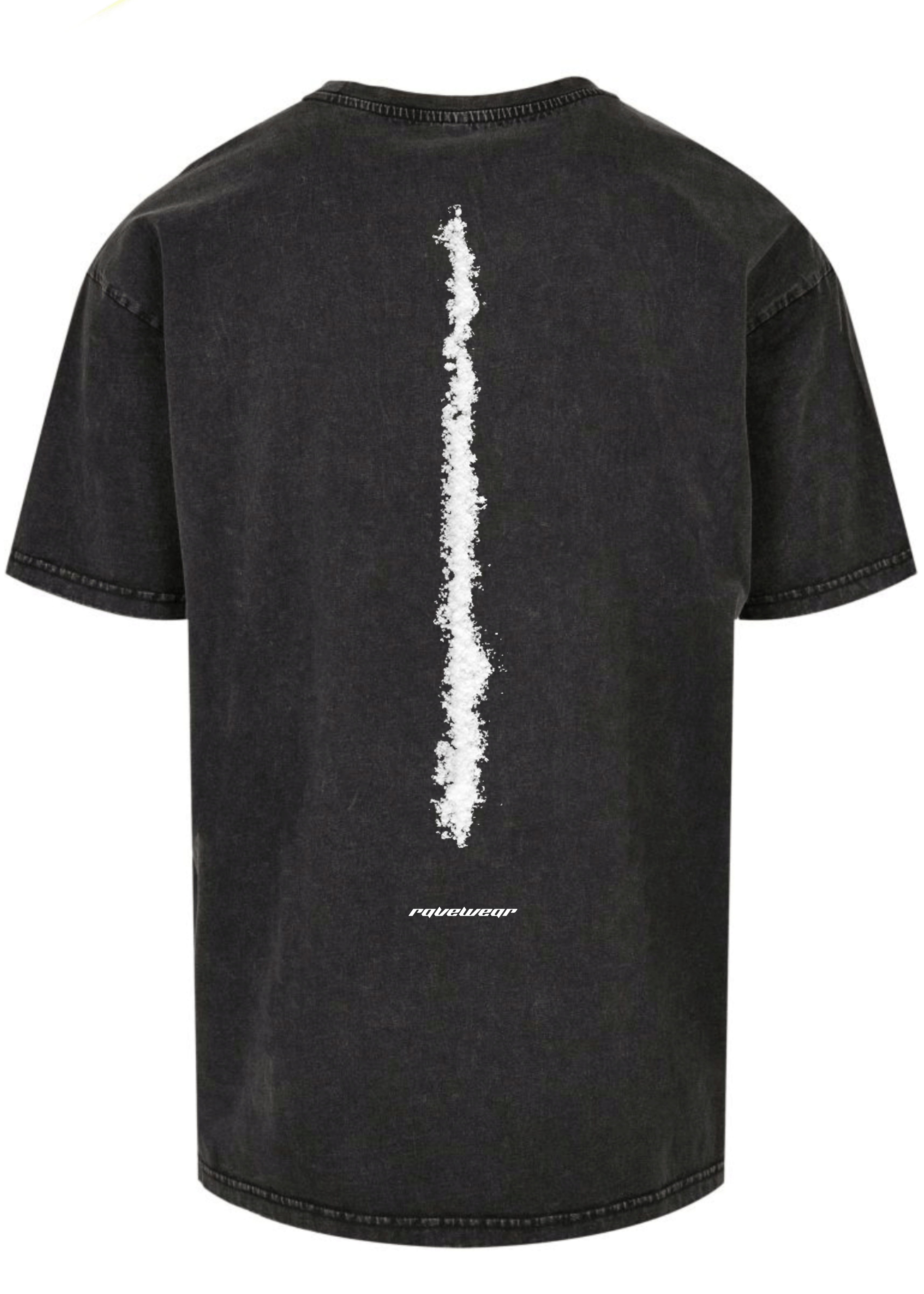 Snow white Backprint - Herren Acid Oversized Shirt