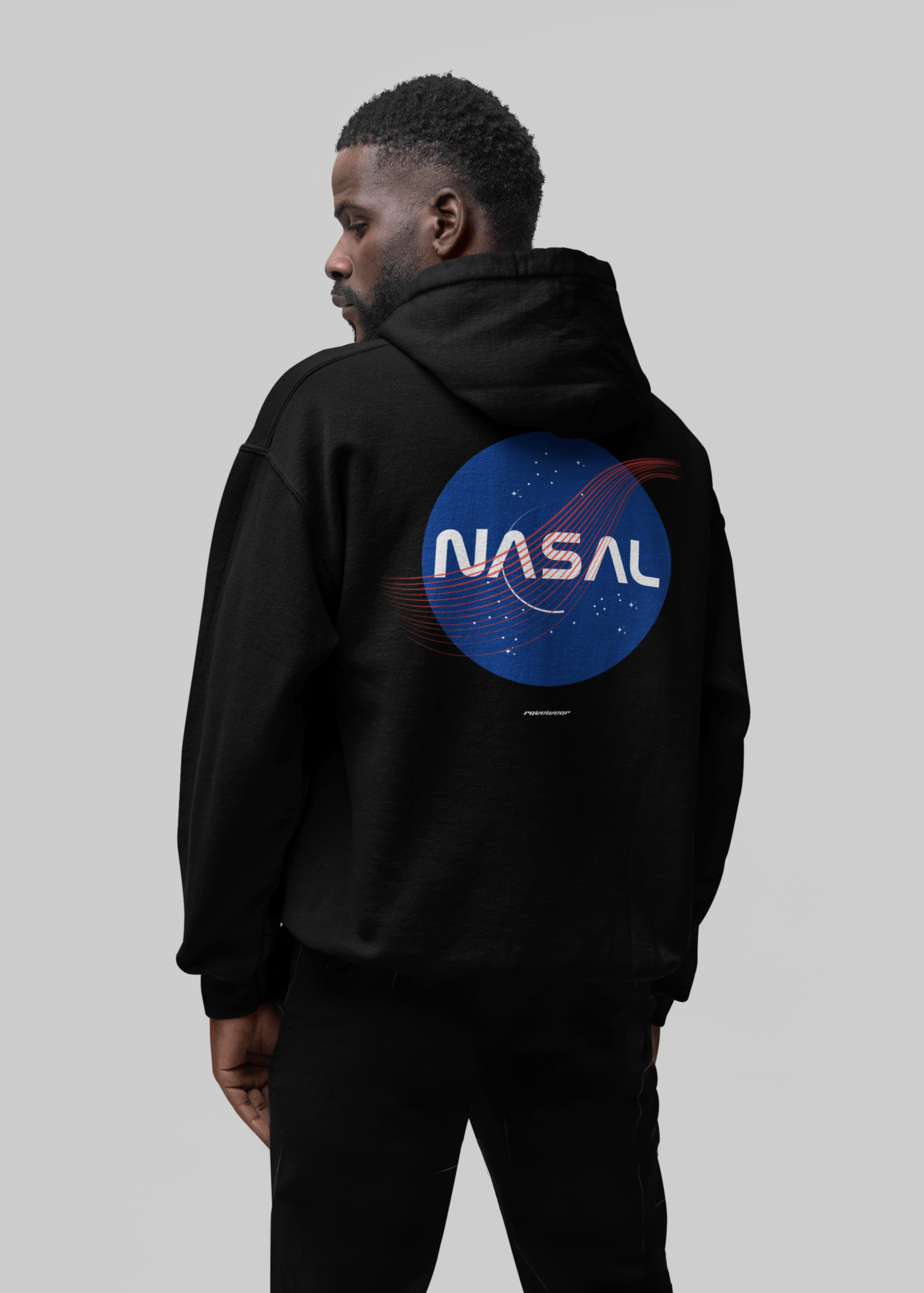 Nasal Backprint - Herren Oversized Hoodie