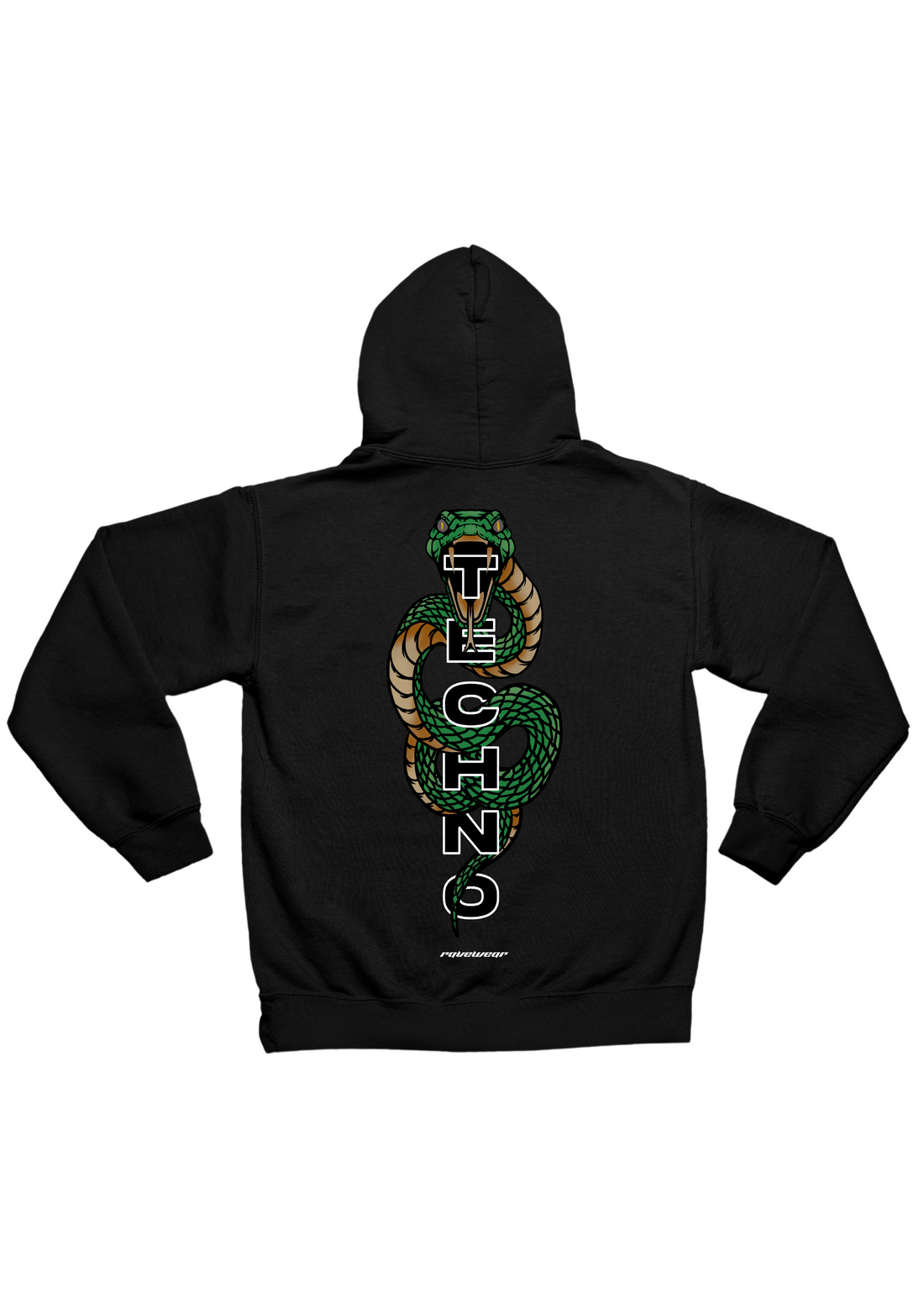 Techno Cobra Backprint - Herren Oversized Hoodie