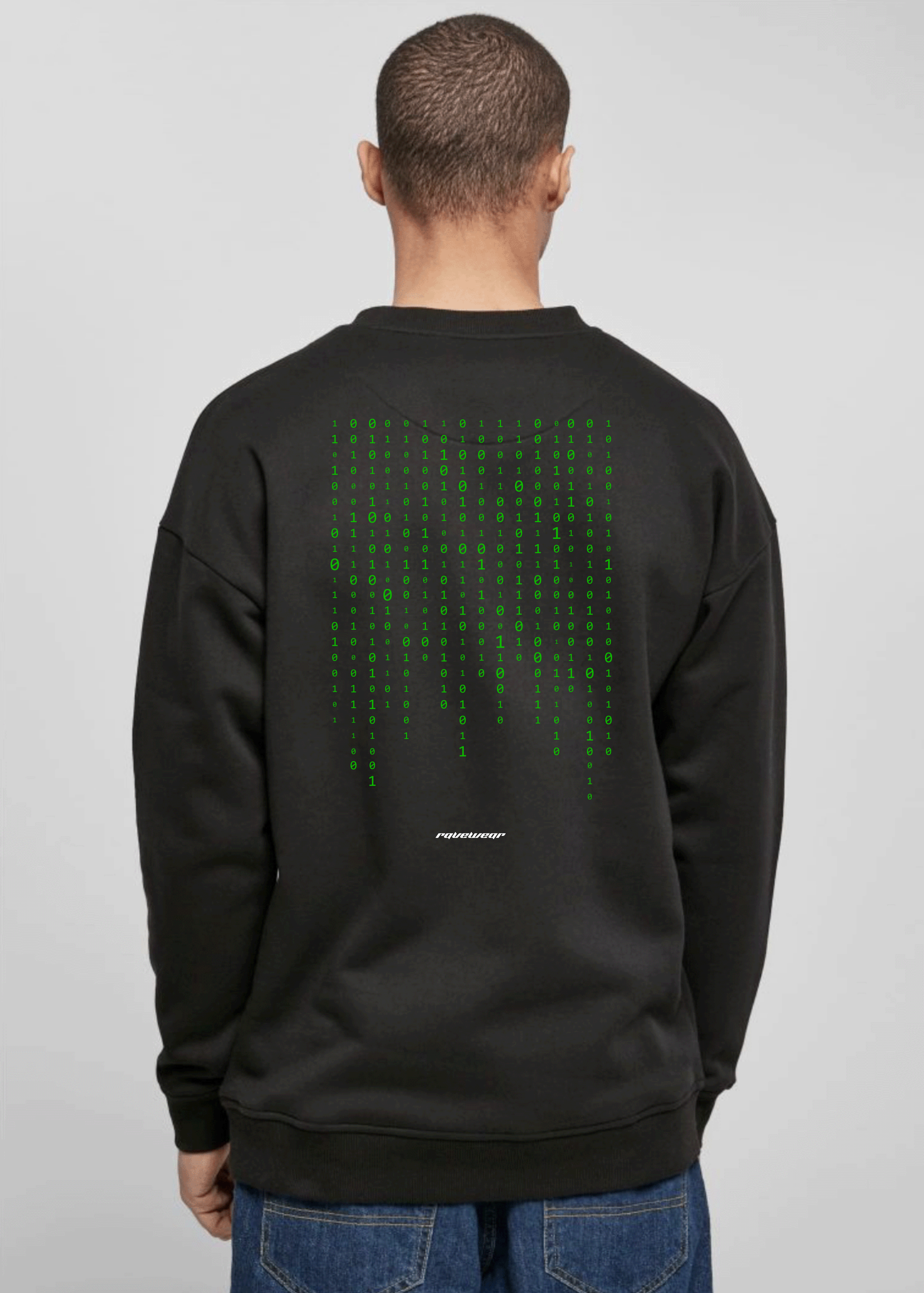 Matrix Backprint - Herren Oversized Sweatshirt
