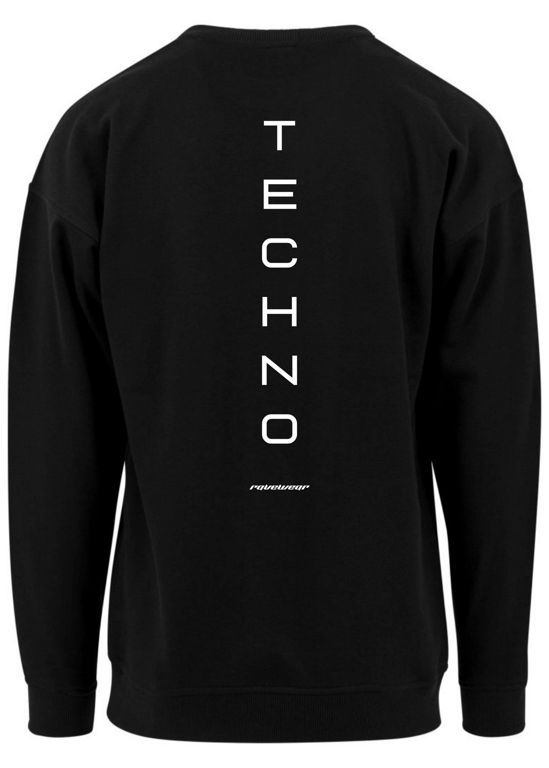 Just Techno Backprint - Herren Oversized Sweatshirt