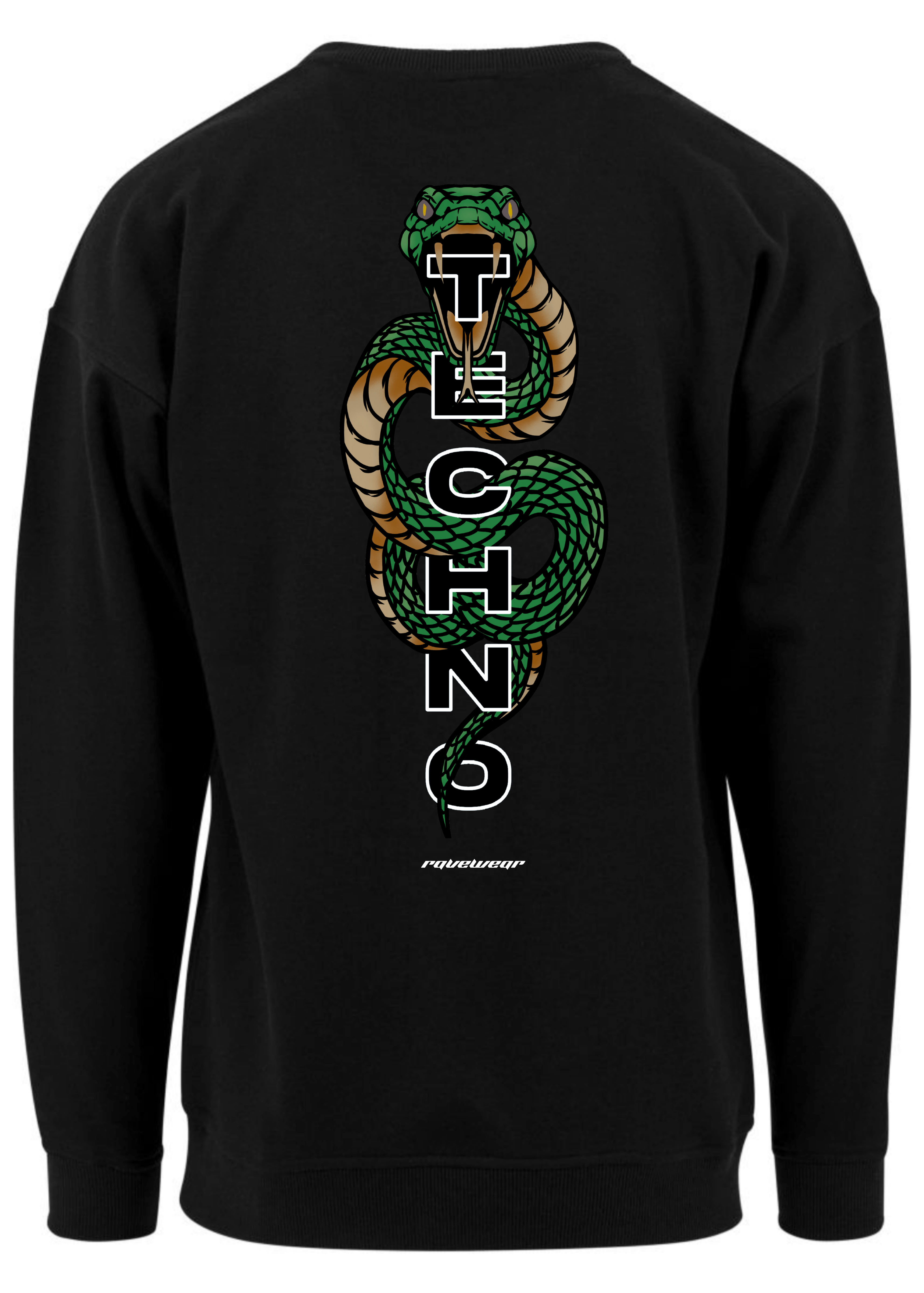 Techno Cobra Backprint - Herren Oversized Sweatshirt