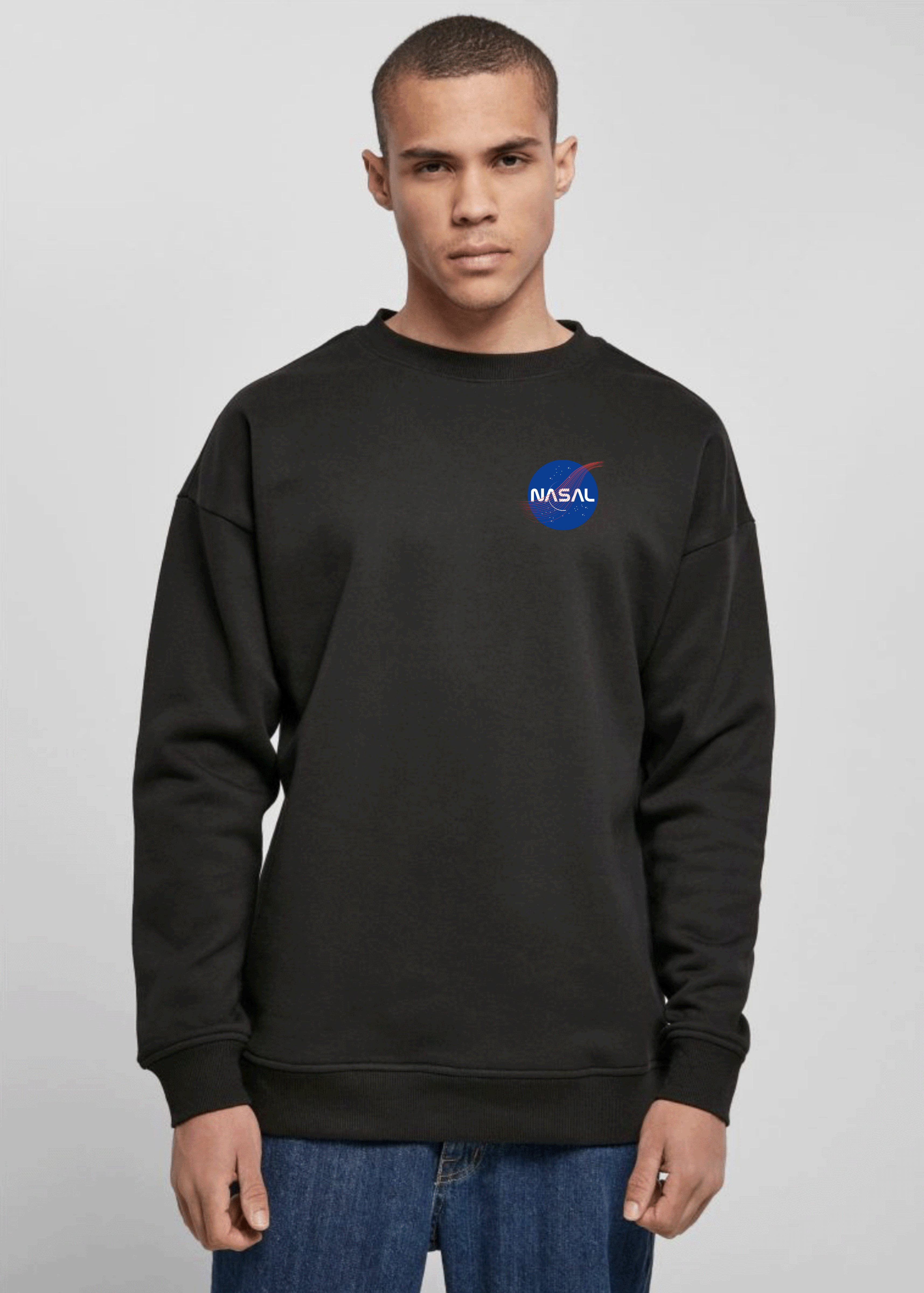 Nasal Frontprint - Herren Oversized Sweatshirt