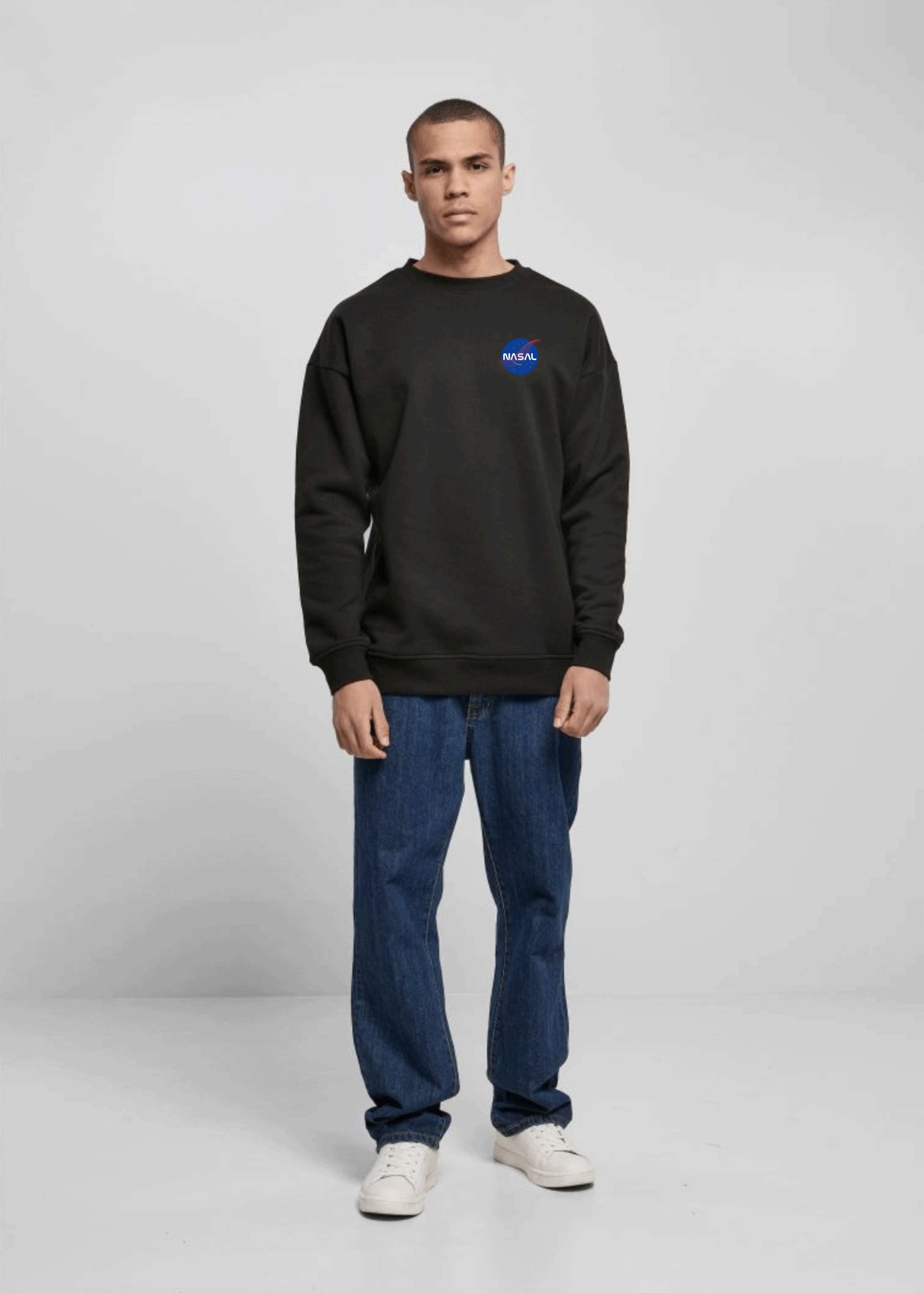 Nasal Frontprint - Herren Oversized Sweatshirt