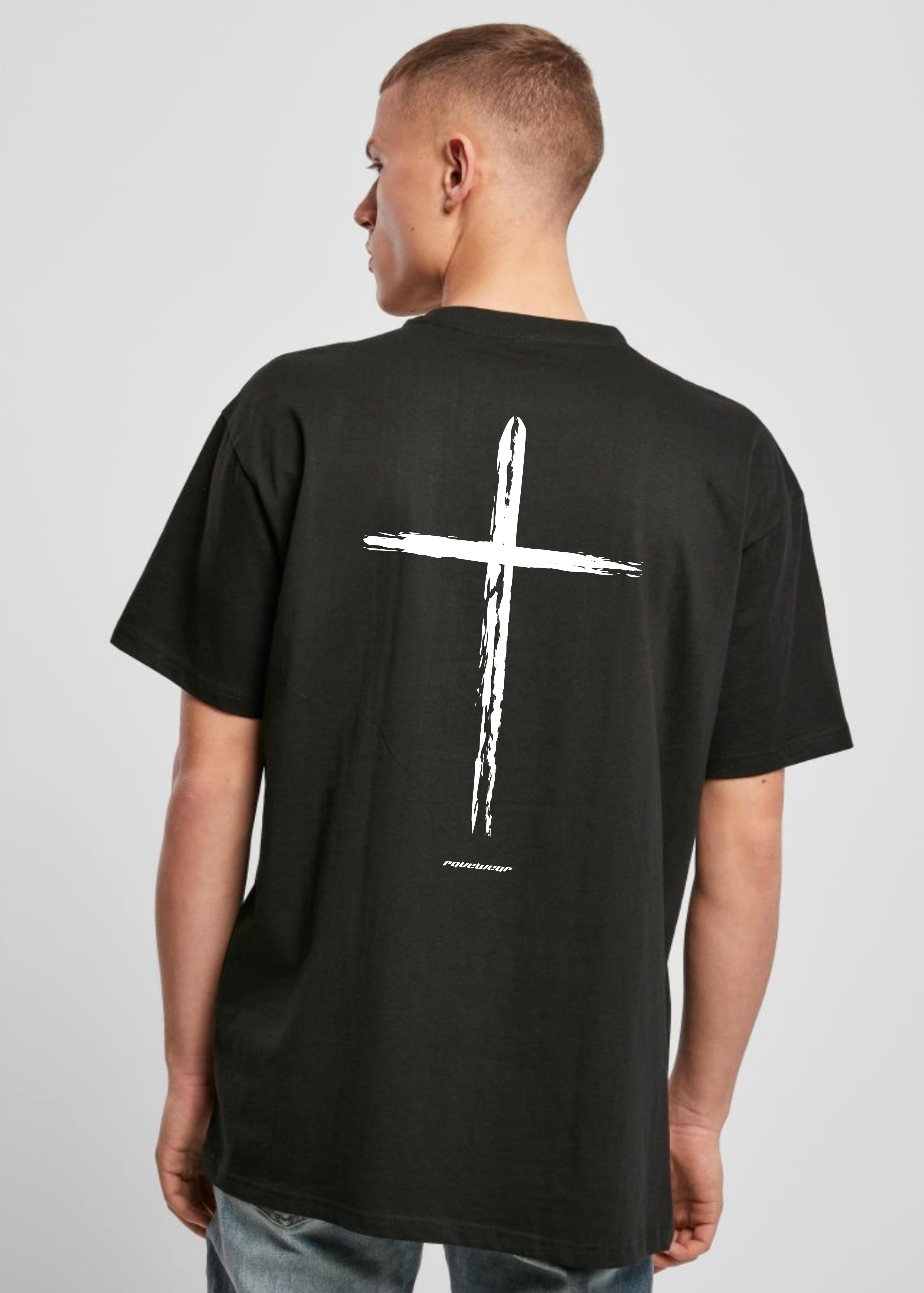 Holy Rave Backprint - Herren Oversized Shirt