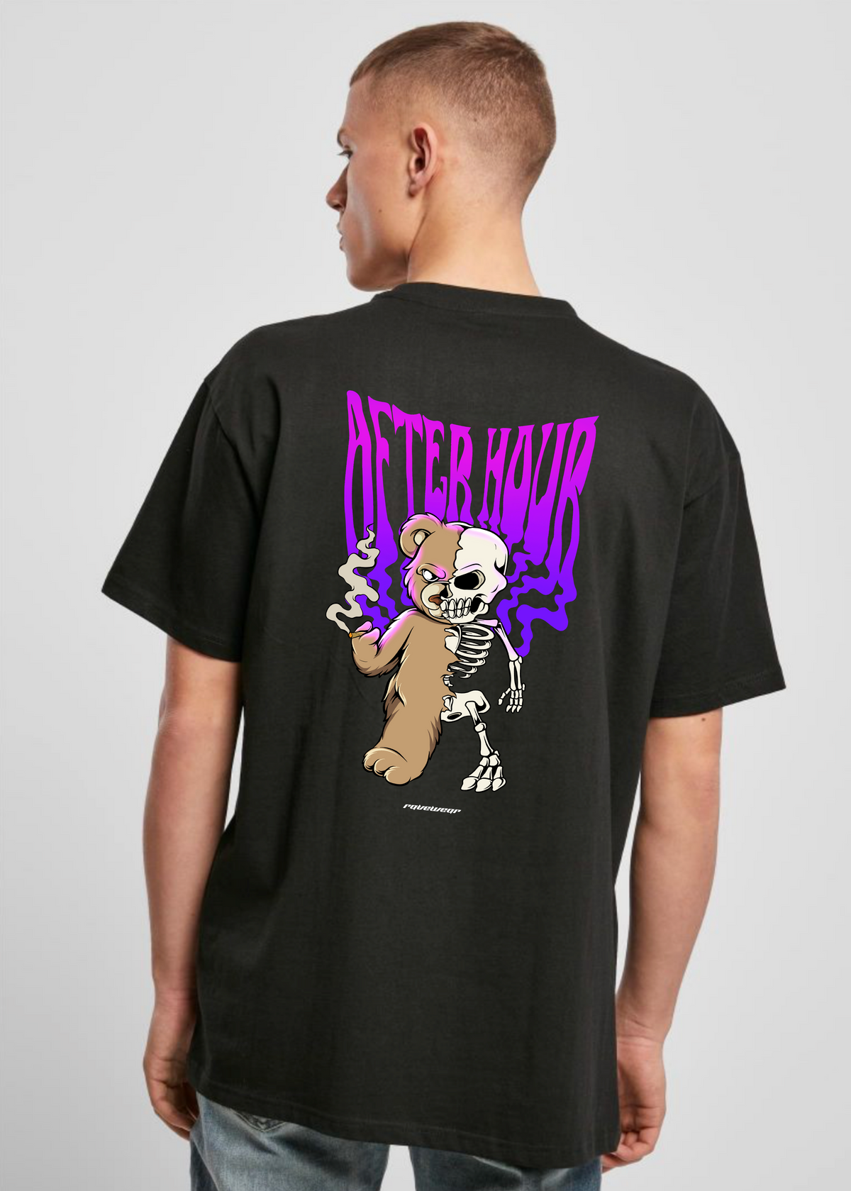 Afterhour Teddy Backprint - Unisex Oversized Shirt