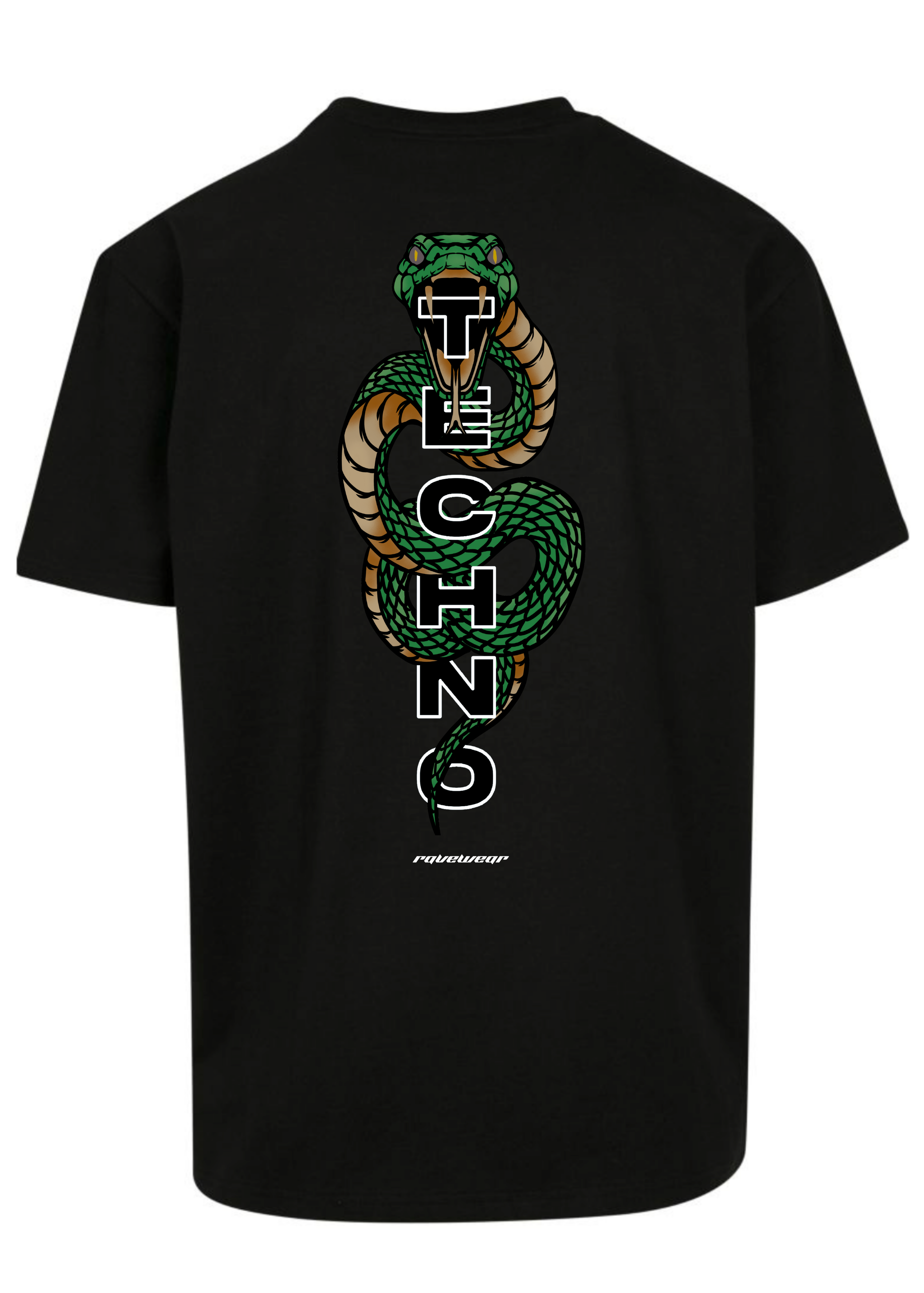 Techno Cobra Backprint - Herren Oversized Shirt