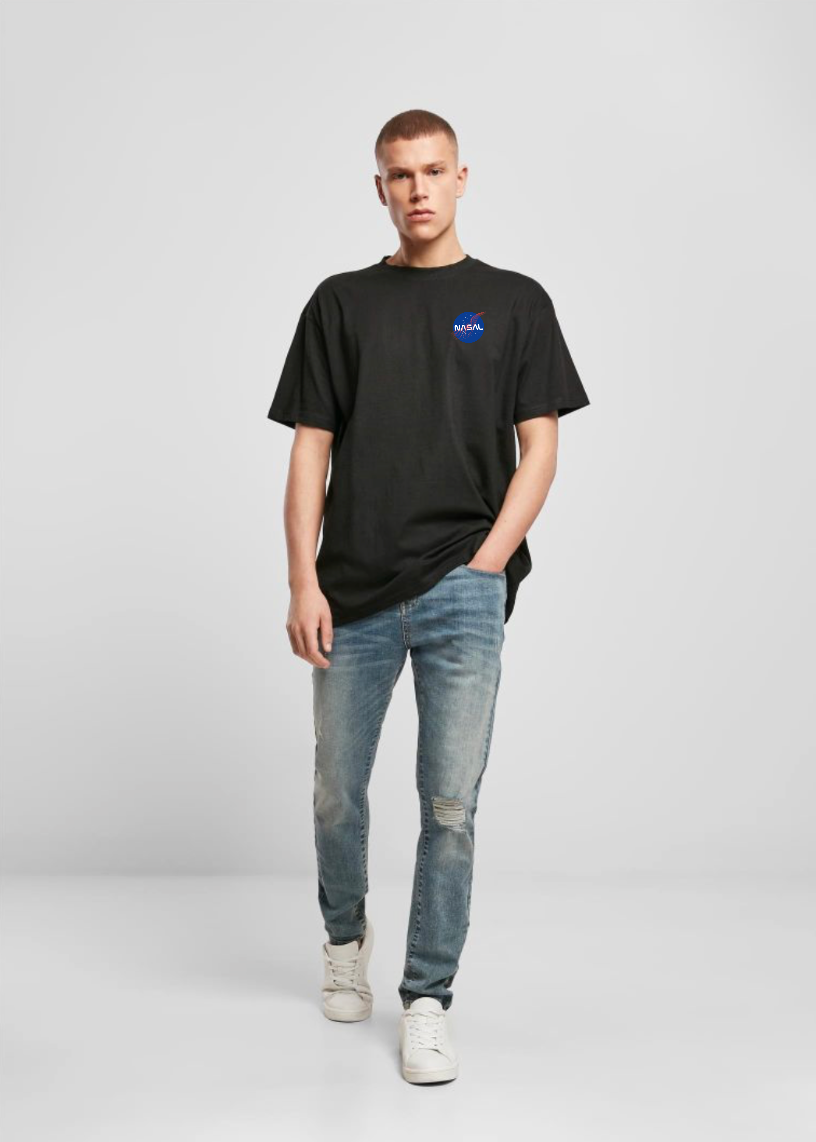 Nasal Frontprint - Herren Oversized Shirt