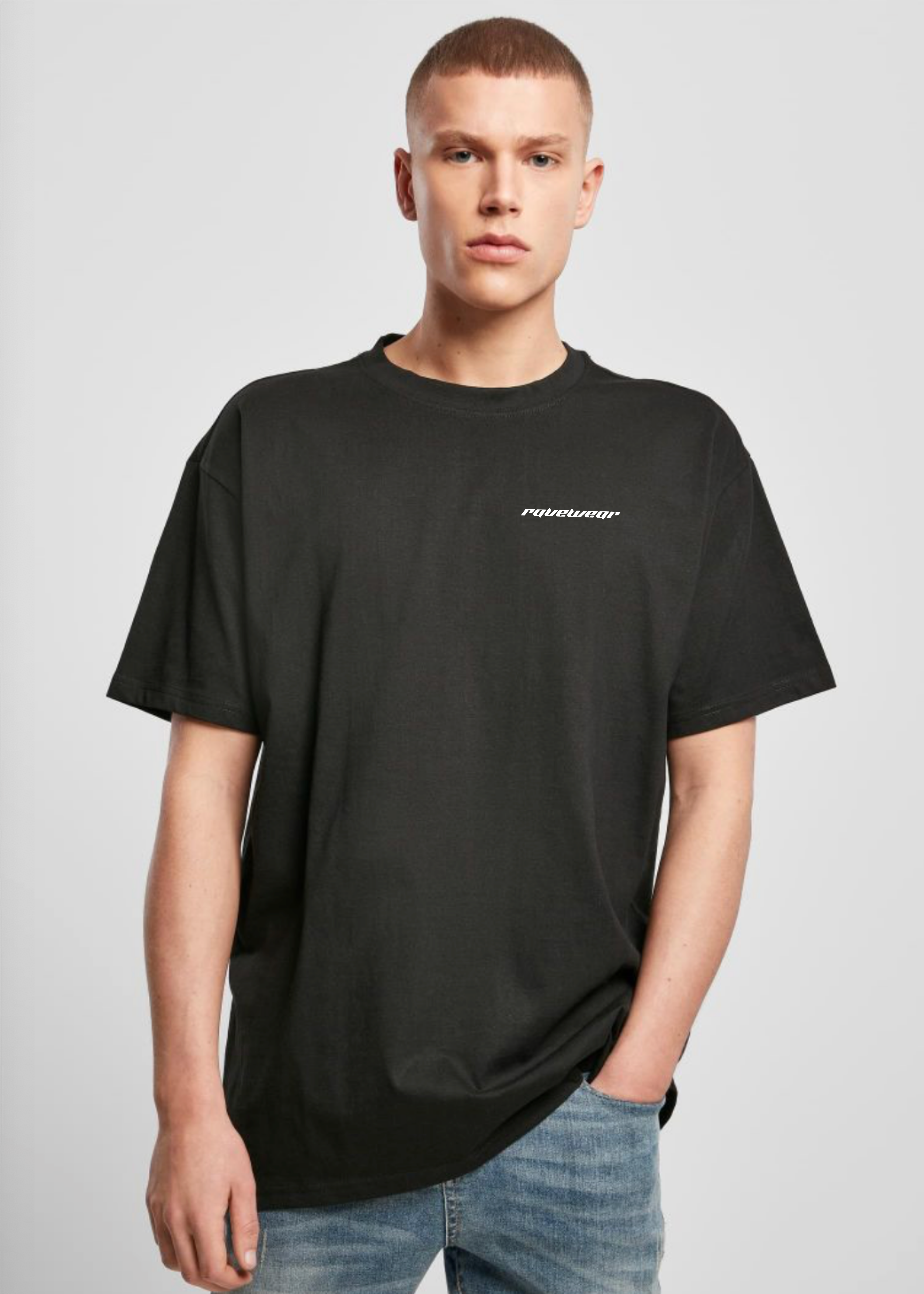 Holy Rave Backprint - Herren Oversized Shirt