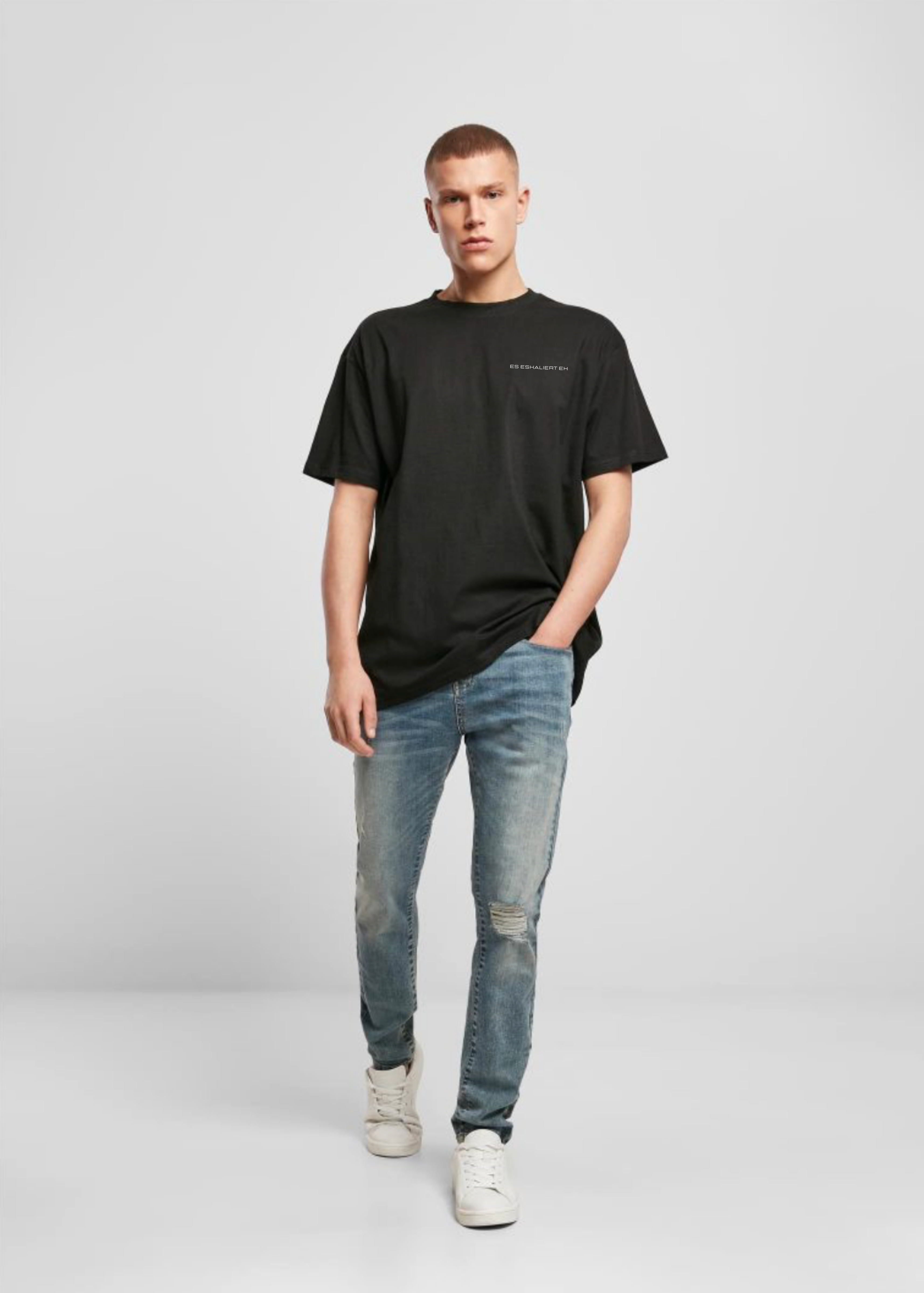 Es Eskaliert Eh Frontprint - Herren Oversized Shirt