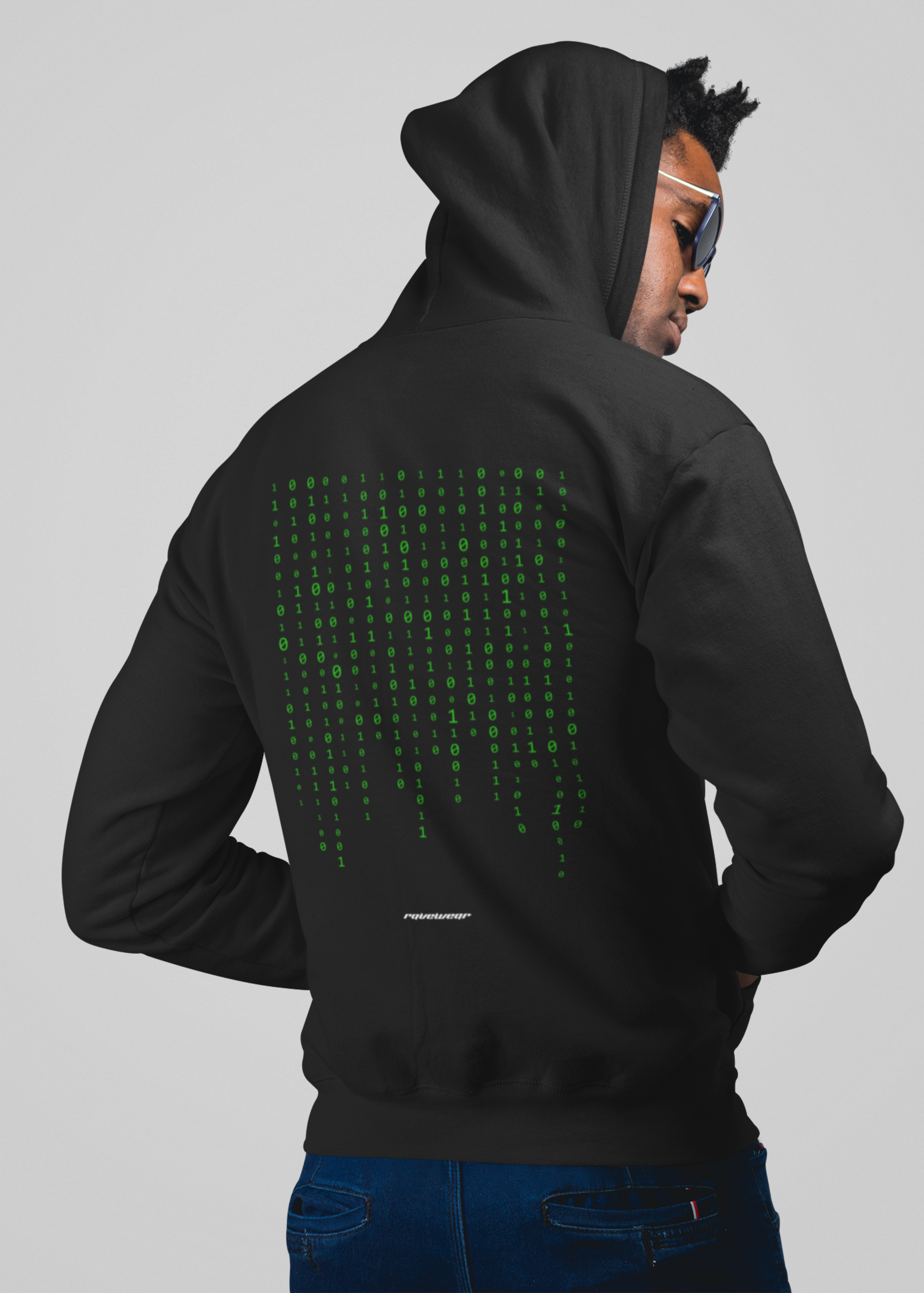 Matrix Backprint - Herren Oversized Zipper