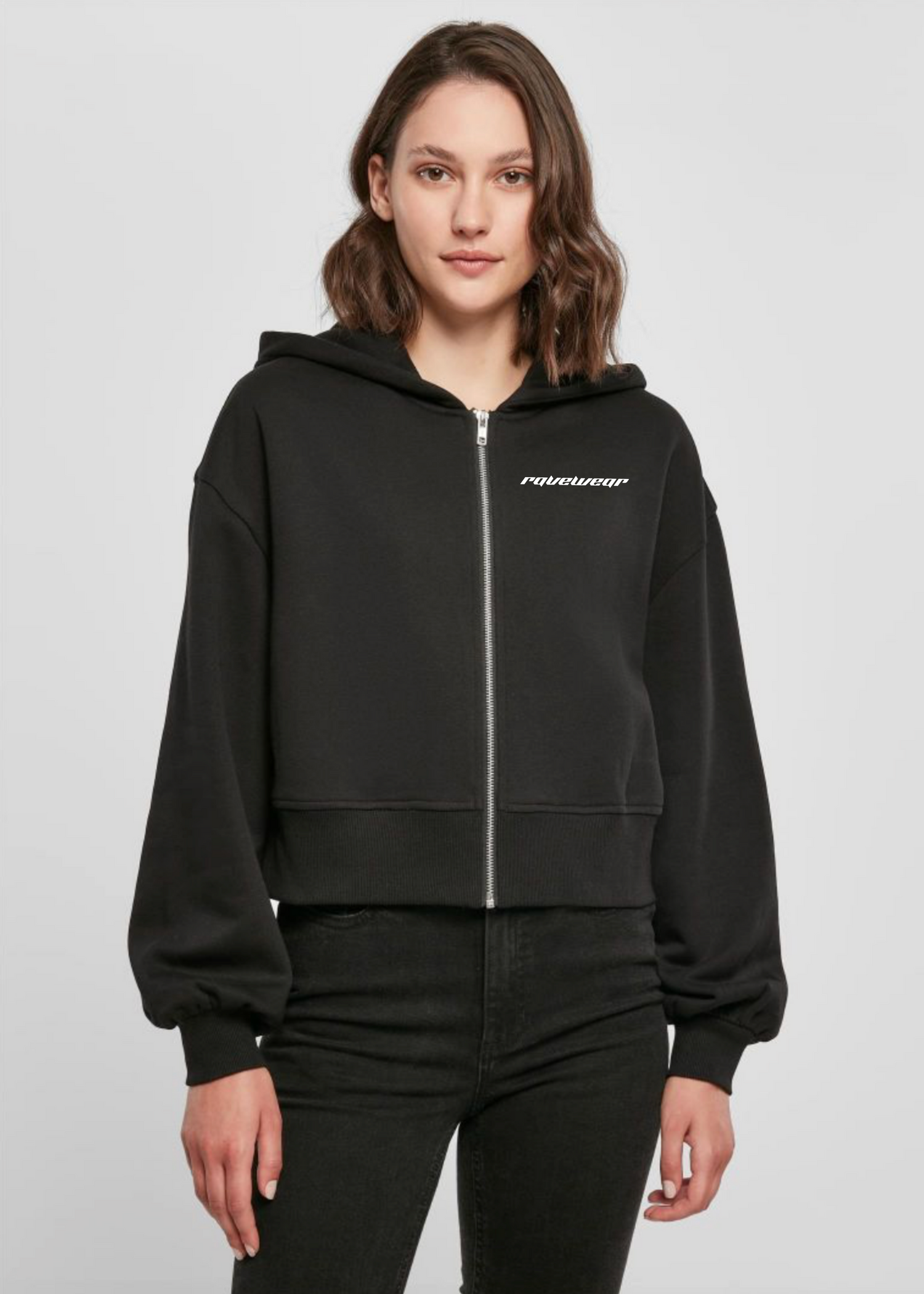 Happy Pills Backprint - Damen Oversized Zipper