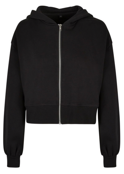 Afterhour Teddy Backprint - Damen Oversized Zipper
