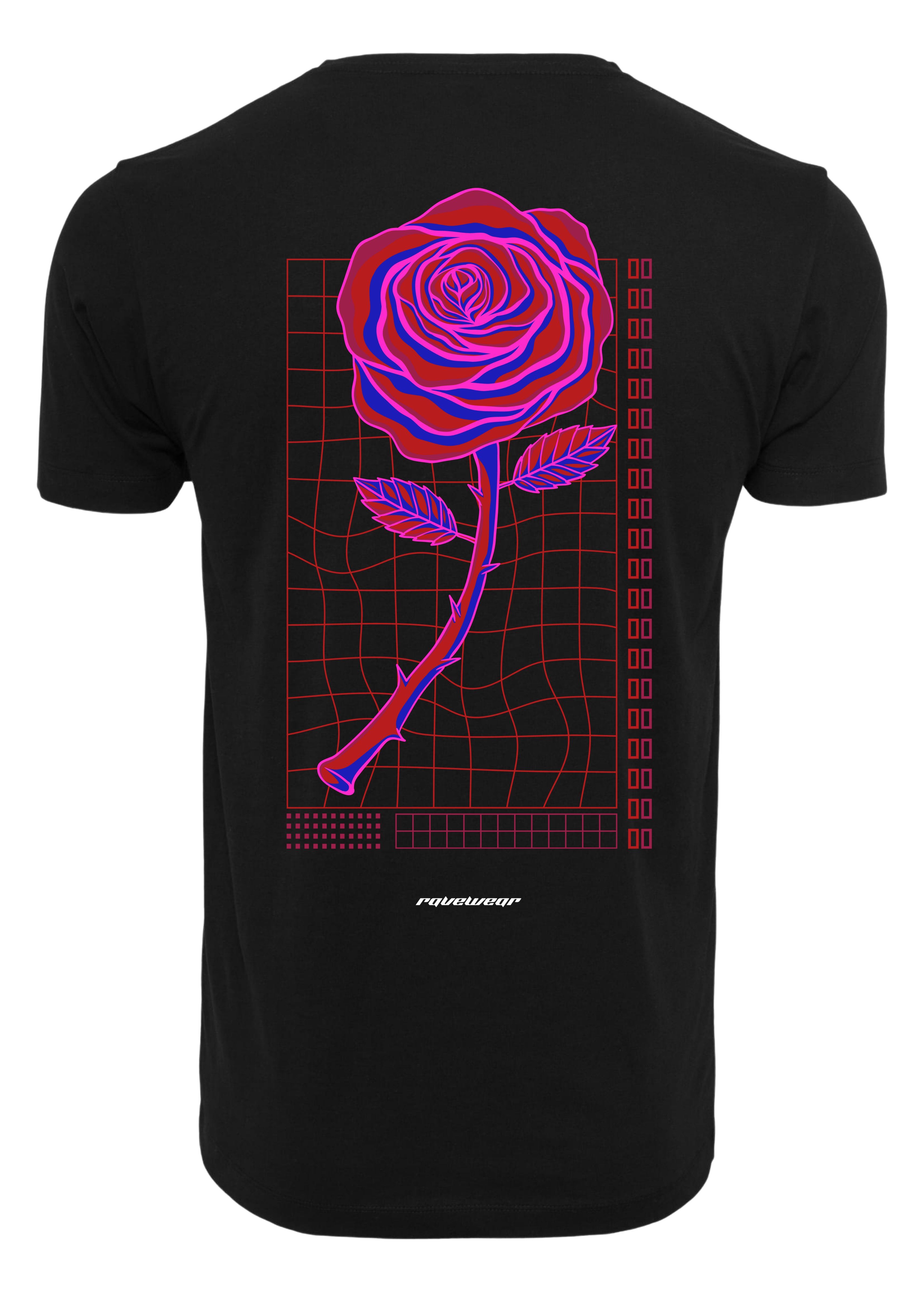 Neon Retro Rose - Herren Premium T-Shirt