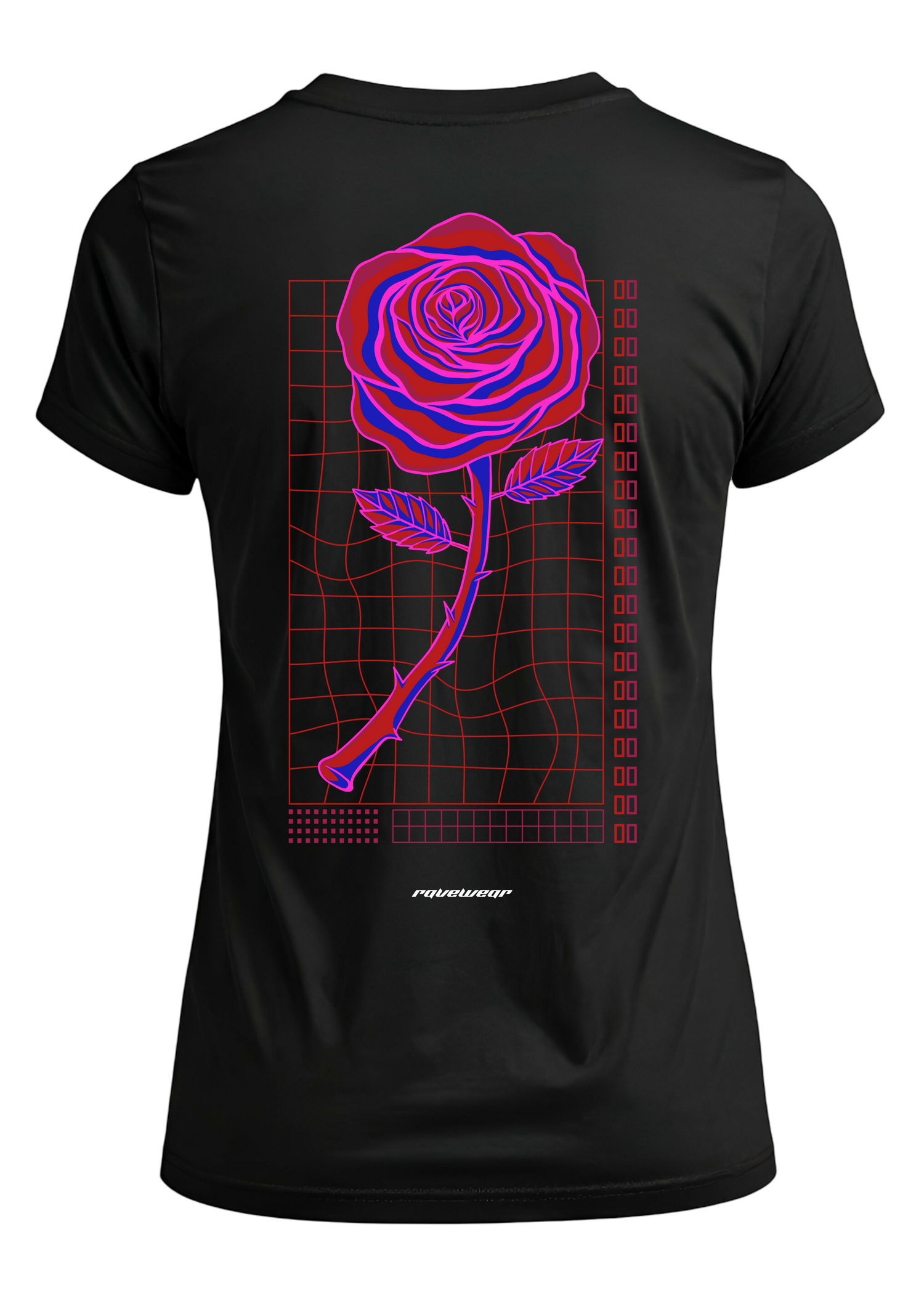Neon Retro Rose - Damen Premium T-Shirt