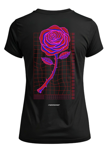 Neon Retro Rose - Damen Premium T-Shirt
