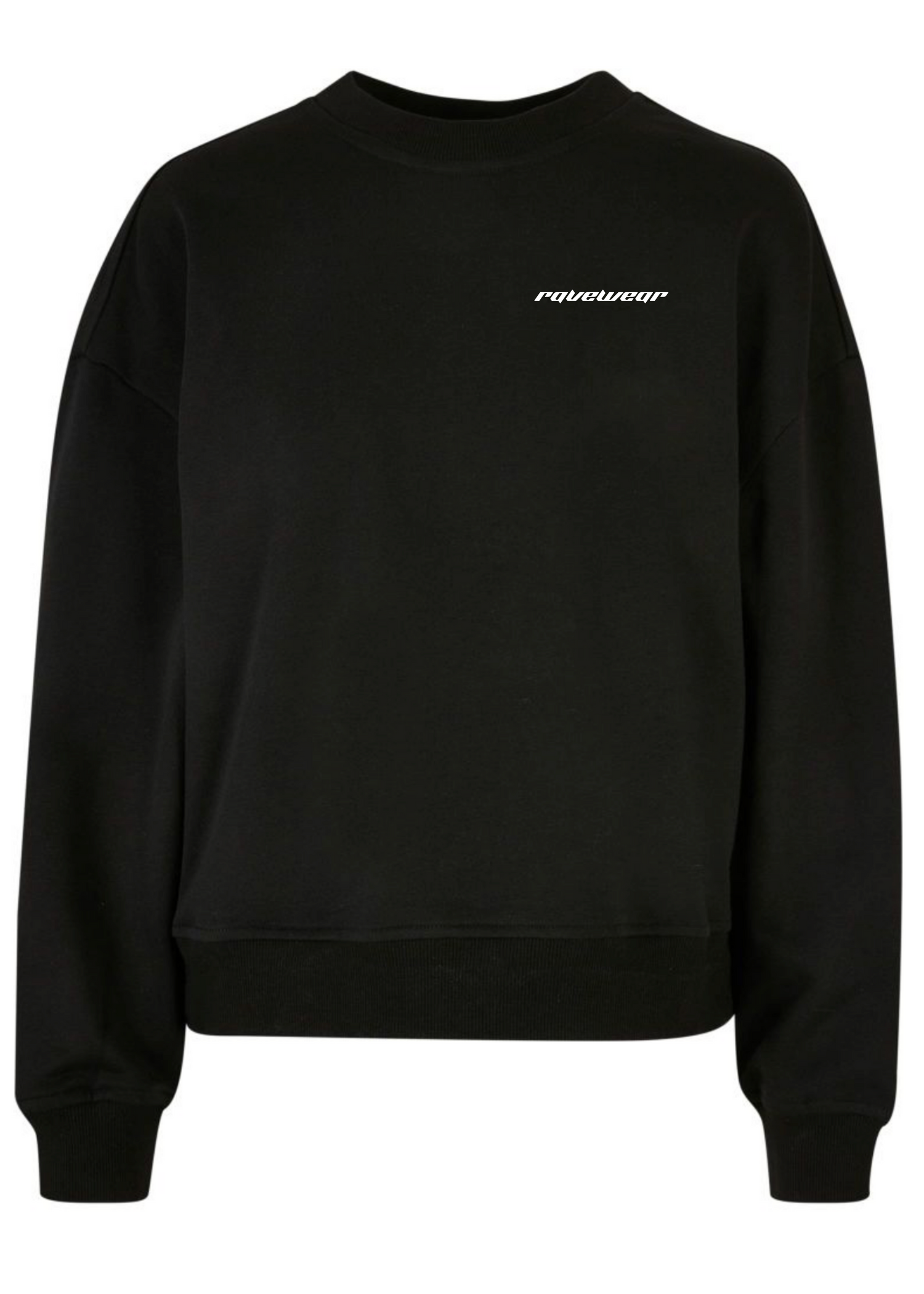 Just Techno Backprint - Damen Oversized Sweatshirt