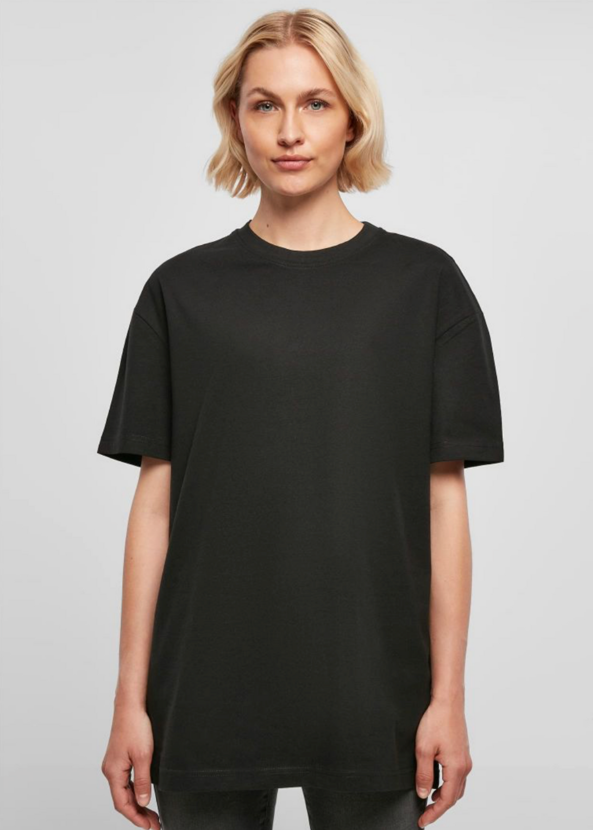Just Techno Backprint - Damen Oversized Shirt