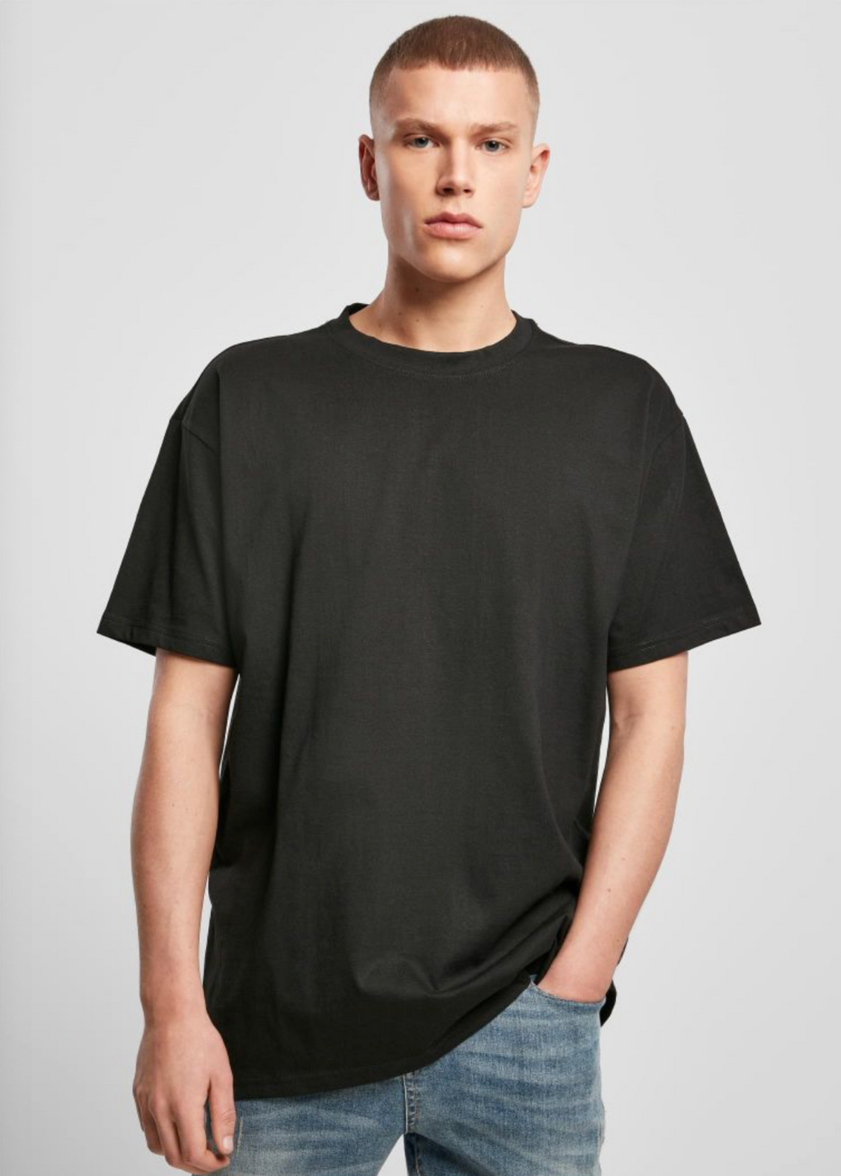 Techno Amor Backprint - Herren Oversized Shirt