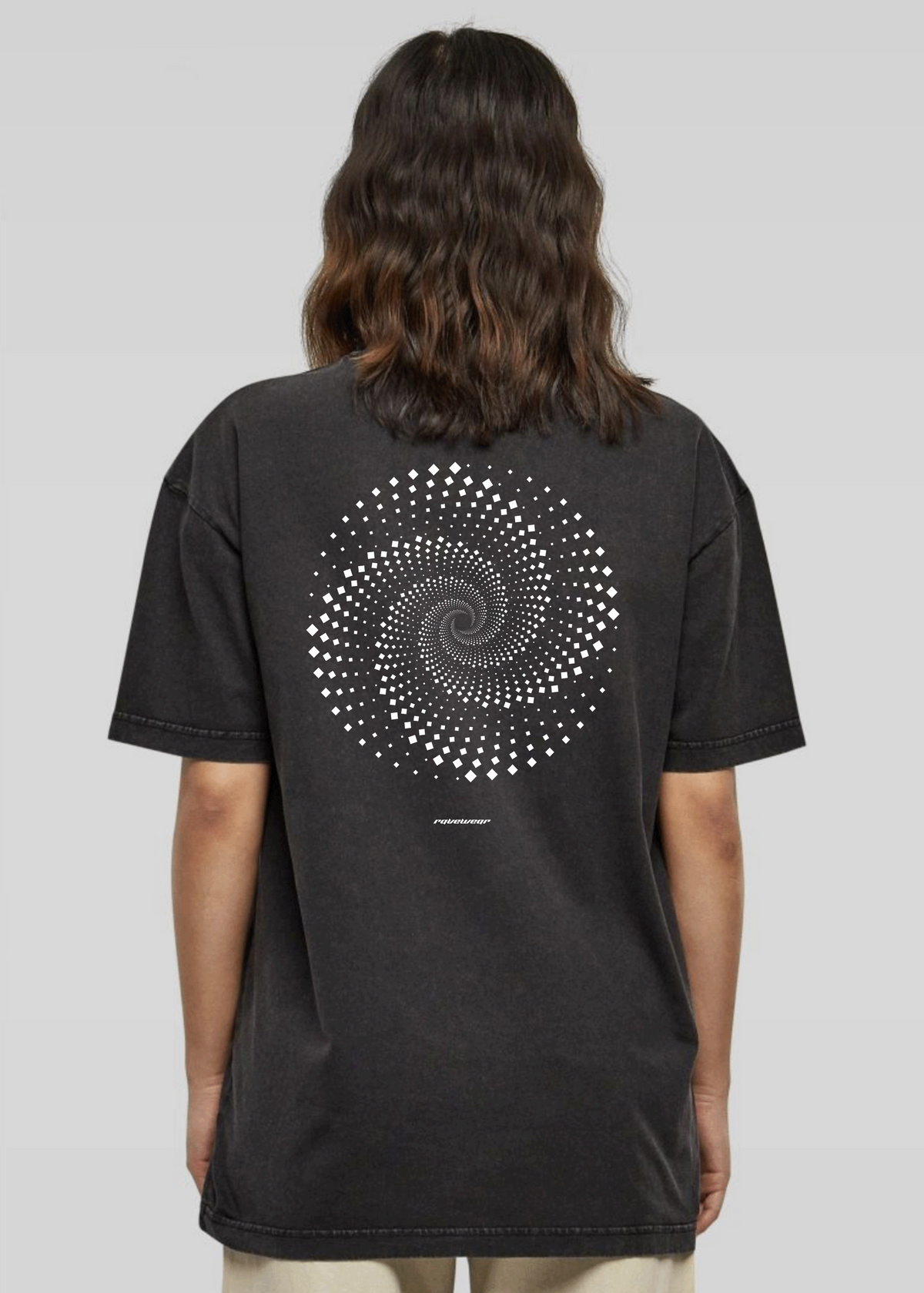 Trippy Cycle Backprint - Unisex Acid Oversized Shirt