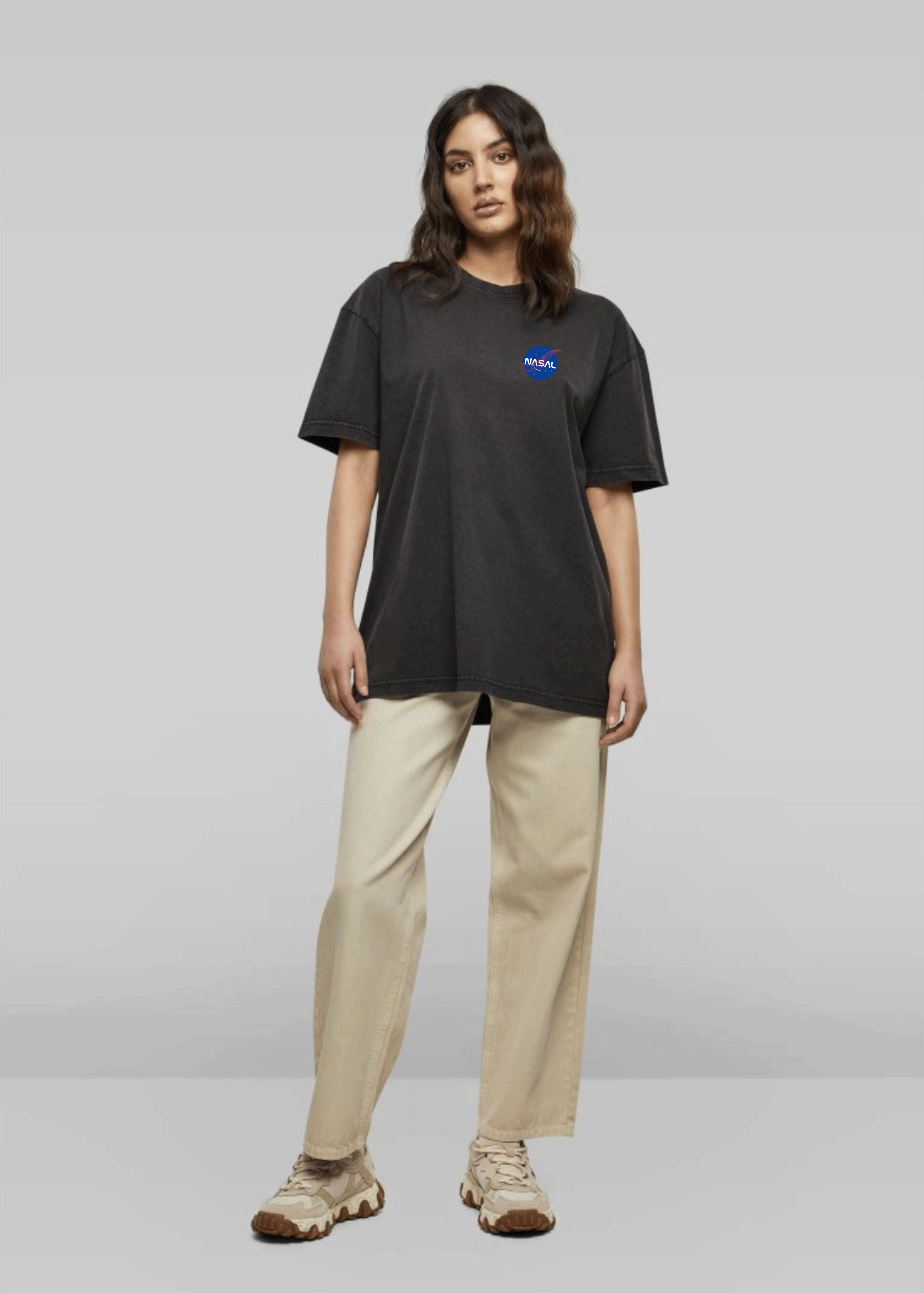 Nasal Frontprint - Damen Acid Oversized Shirt
