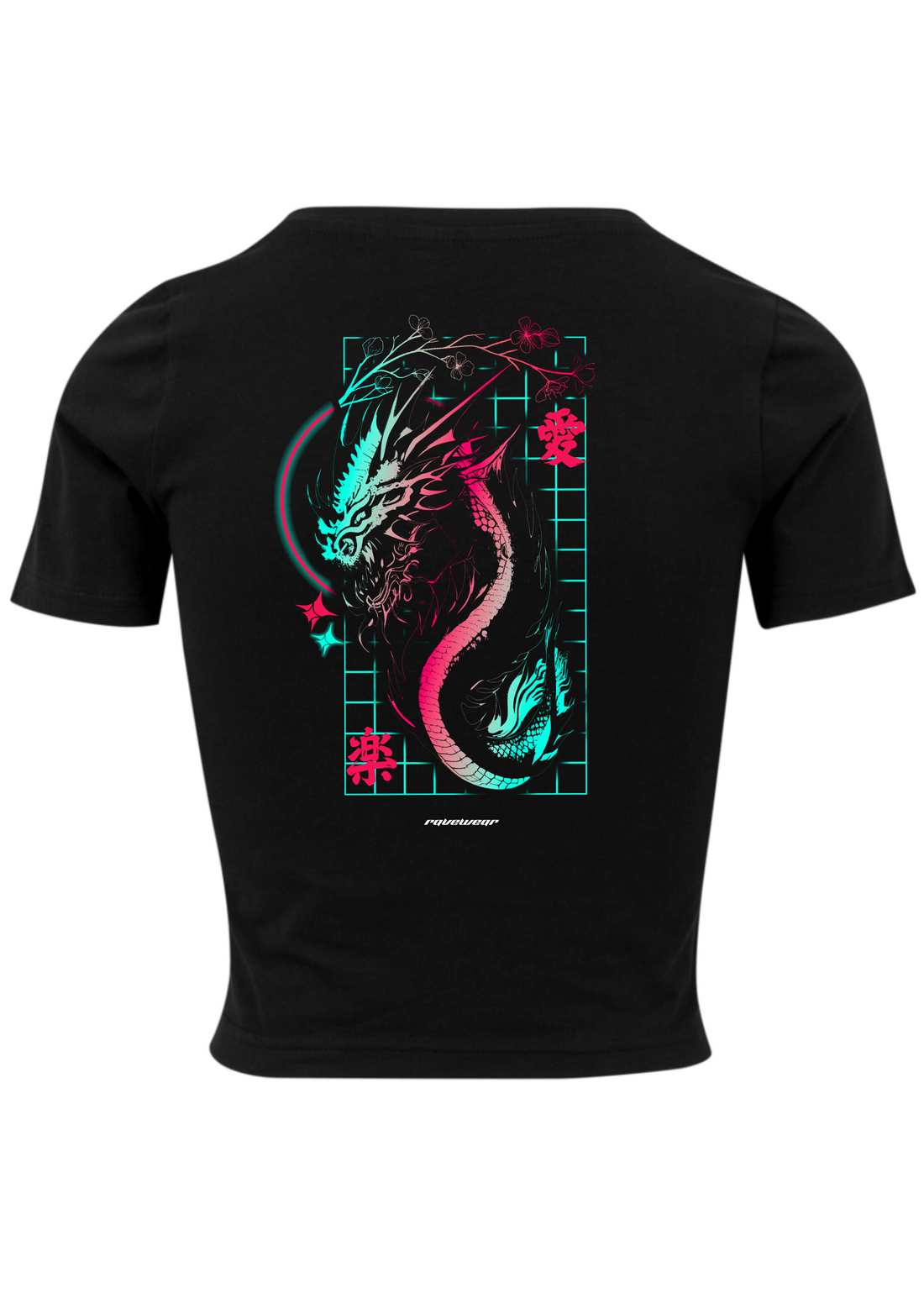 Techno Dragon Backprint - Damen Crop Top
