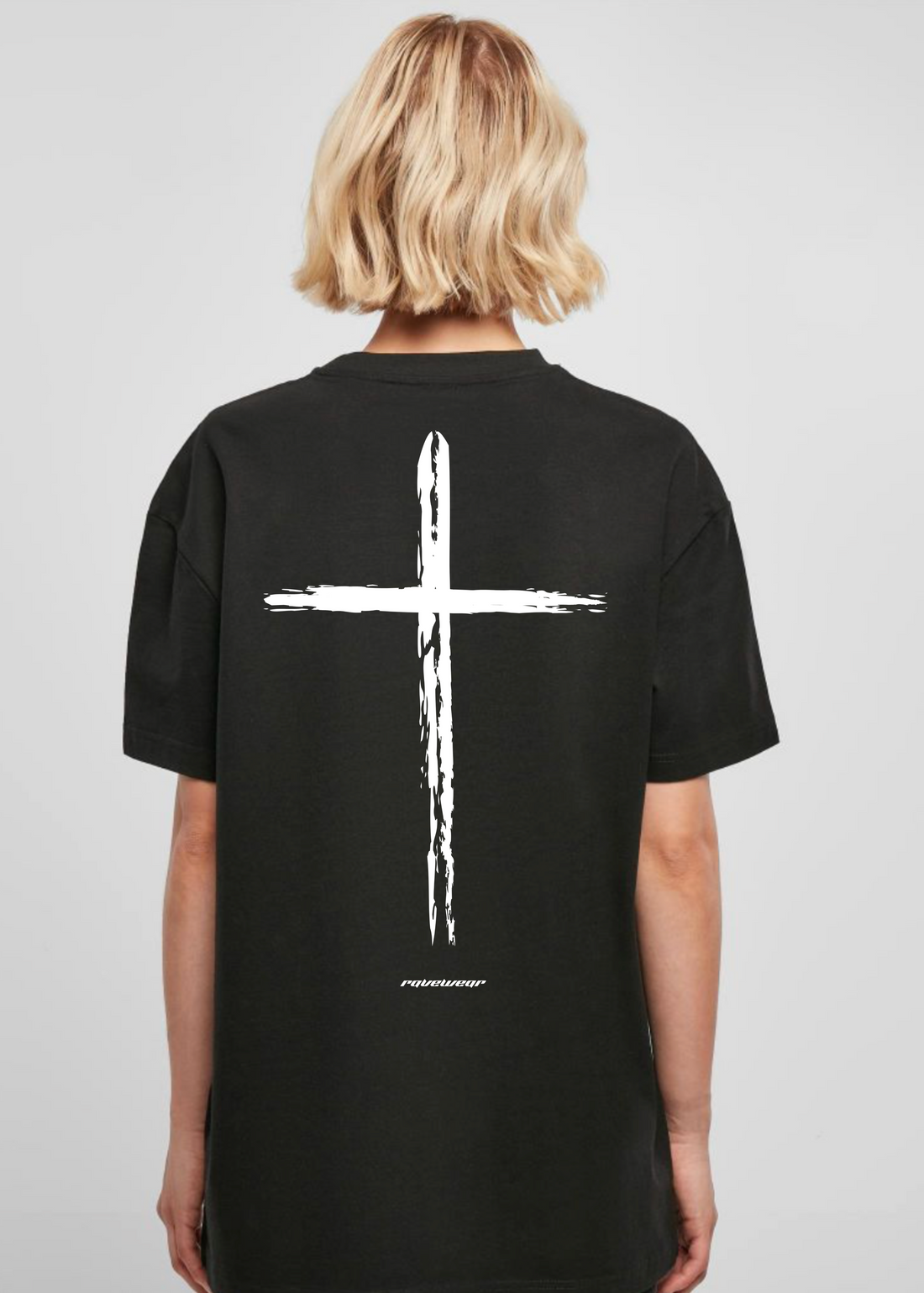 Holy Rave Backprint - Damen Oversized Shirt