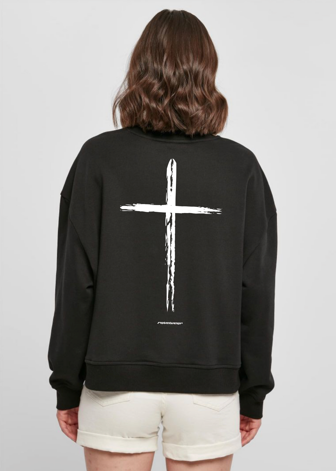 Holy Rave Backprint - Damen Oversized Sweatshirt